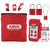 The Abus K800 Construction Lockout Tagout Kit Stores and Organizes Lockout Devices In One Location and Comes in a Big Red Pouch - The Lock Source