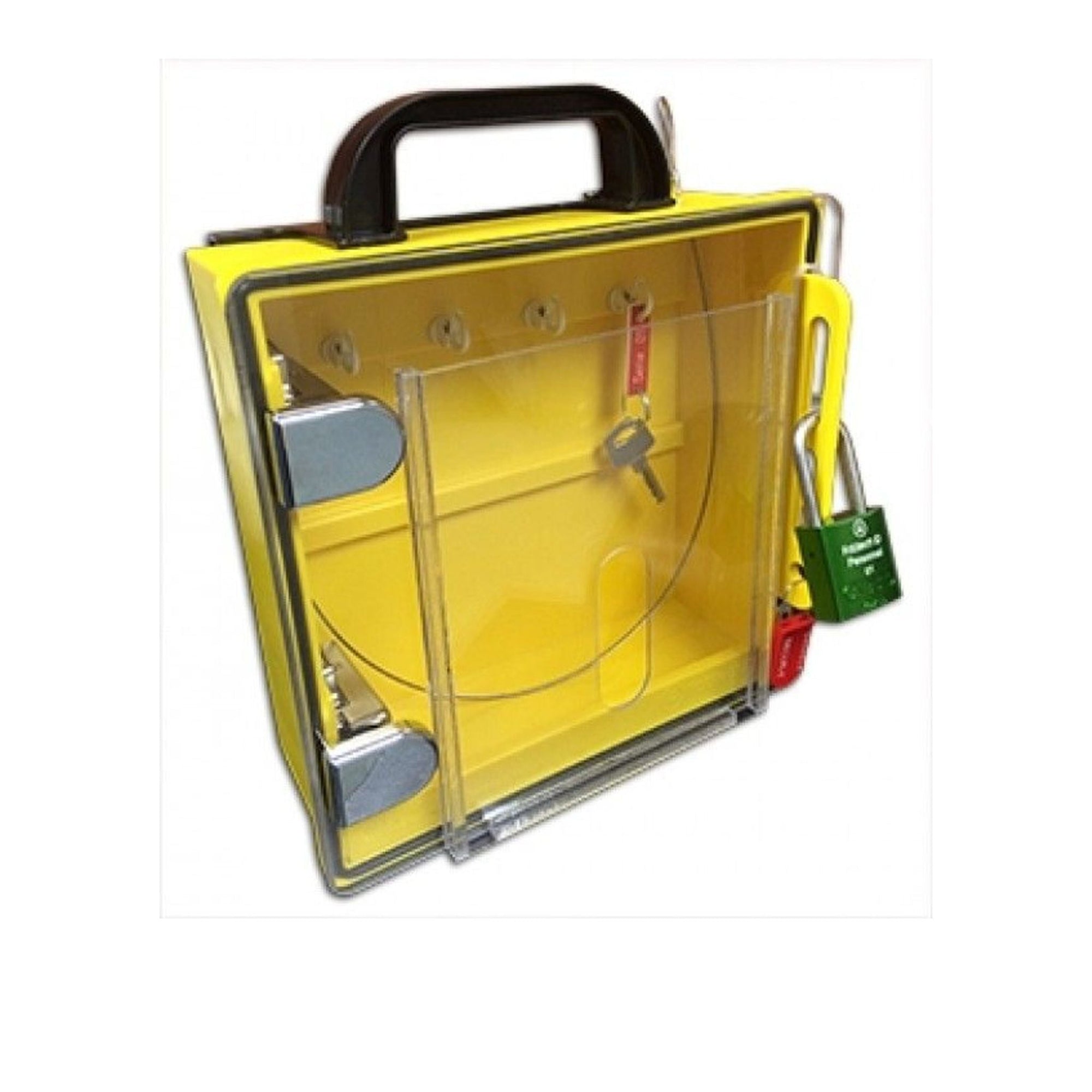 Abus 17053 Lockout Cabinet - 9-Inch by 9-Inch LOTO Station for Lockout Tagout Devices - The Lock Source