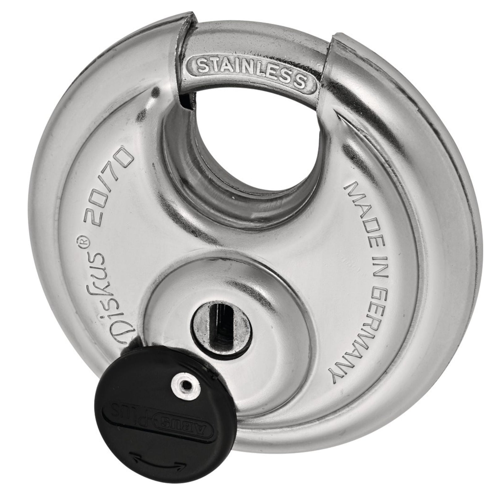 Abus 20/70 KA 326256 Diskus Padlock Keyed Alike Disk Locks - The Lock Source
