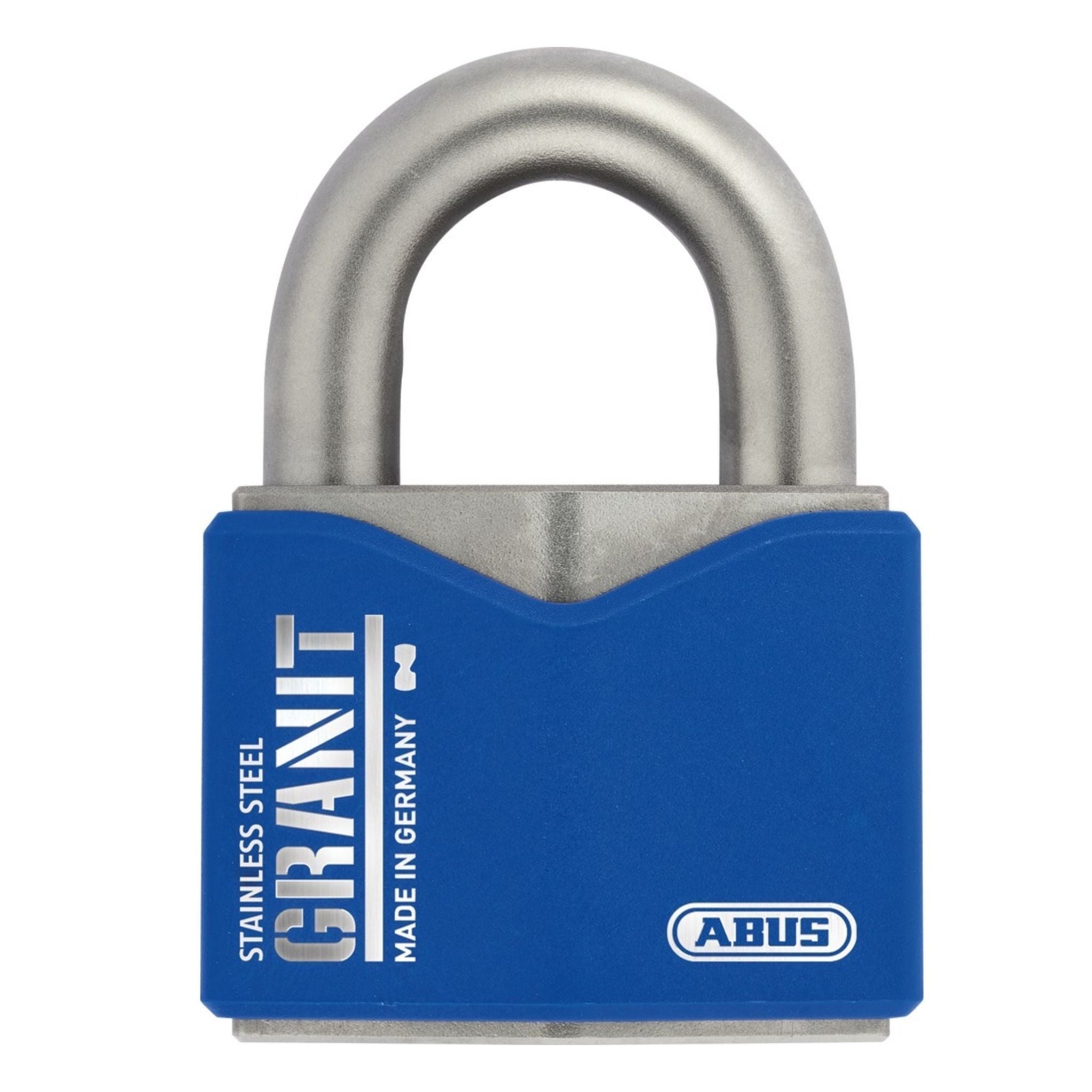 Abus 37ST/55 KA 1215212 Granit Stainless Steel Lock Keyed Alike Blue Granite Padlocks - The Lock Source