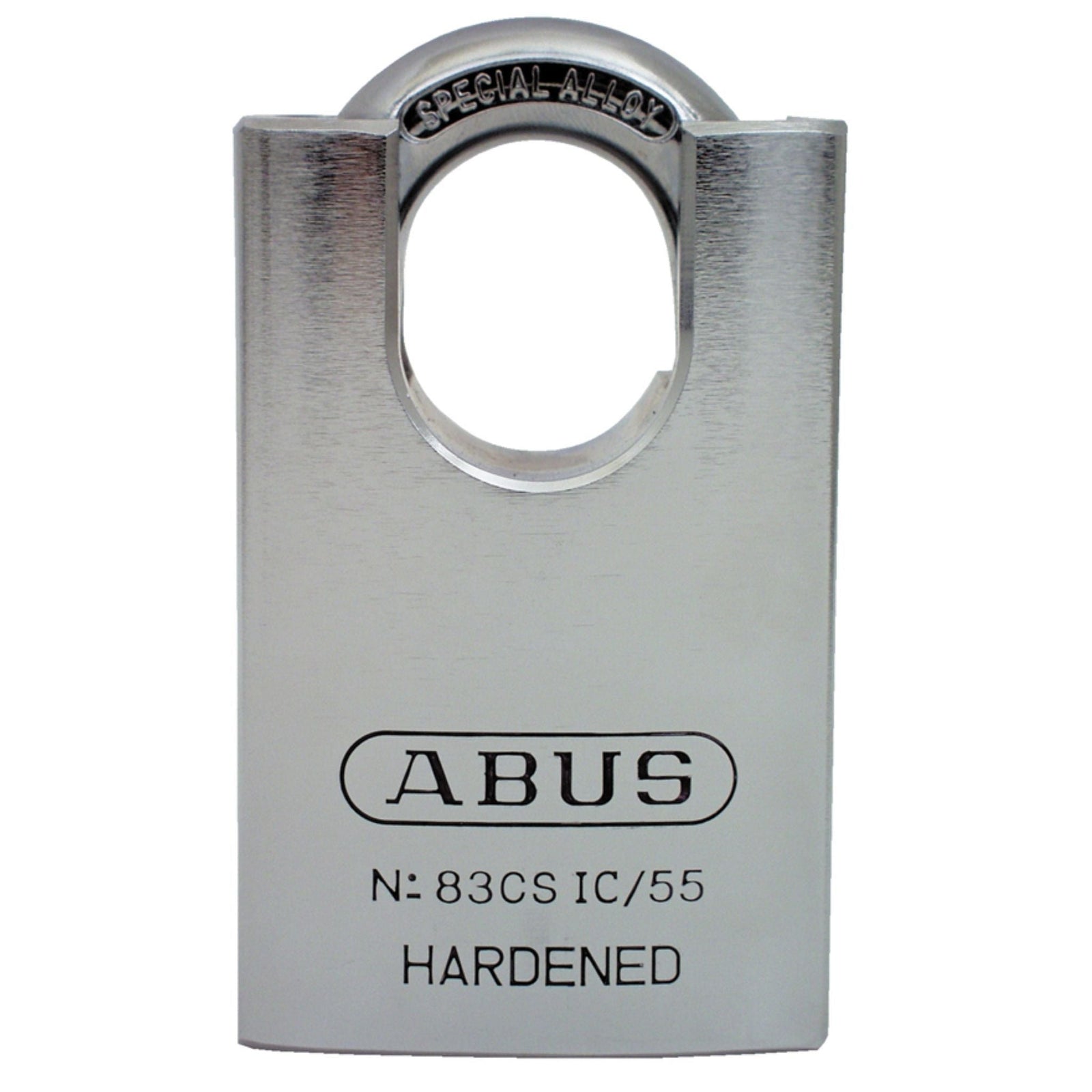 Abus 83CSIC/55 Series Lock Hardened Steel Padlocks Prepped to Accept Small Format IC (SFIC) Cylinders - The Lock Source
