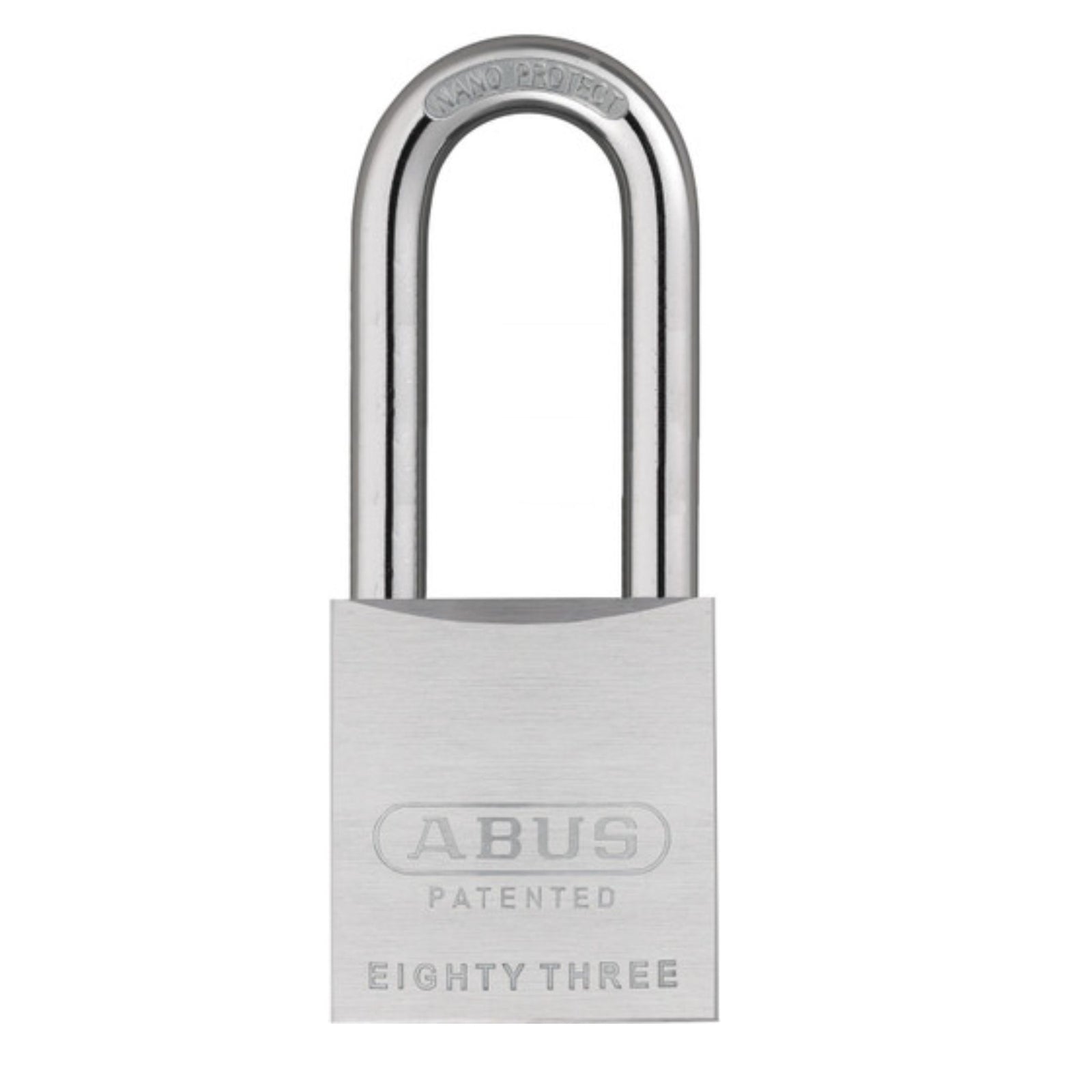 Abus 83/50HB100 Steel Padlock With CUSTOM Extended 4-Inch Alloy Shackle - The Lock Source