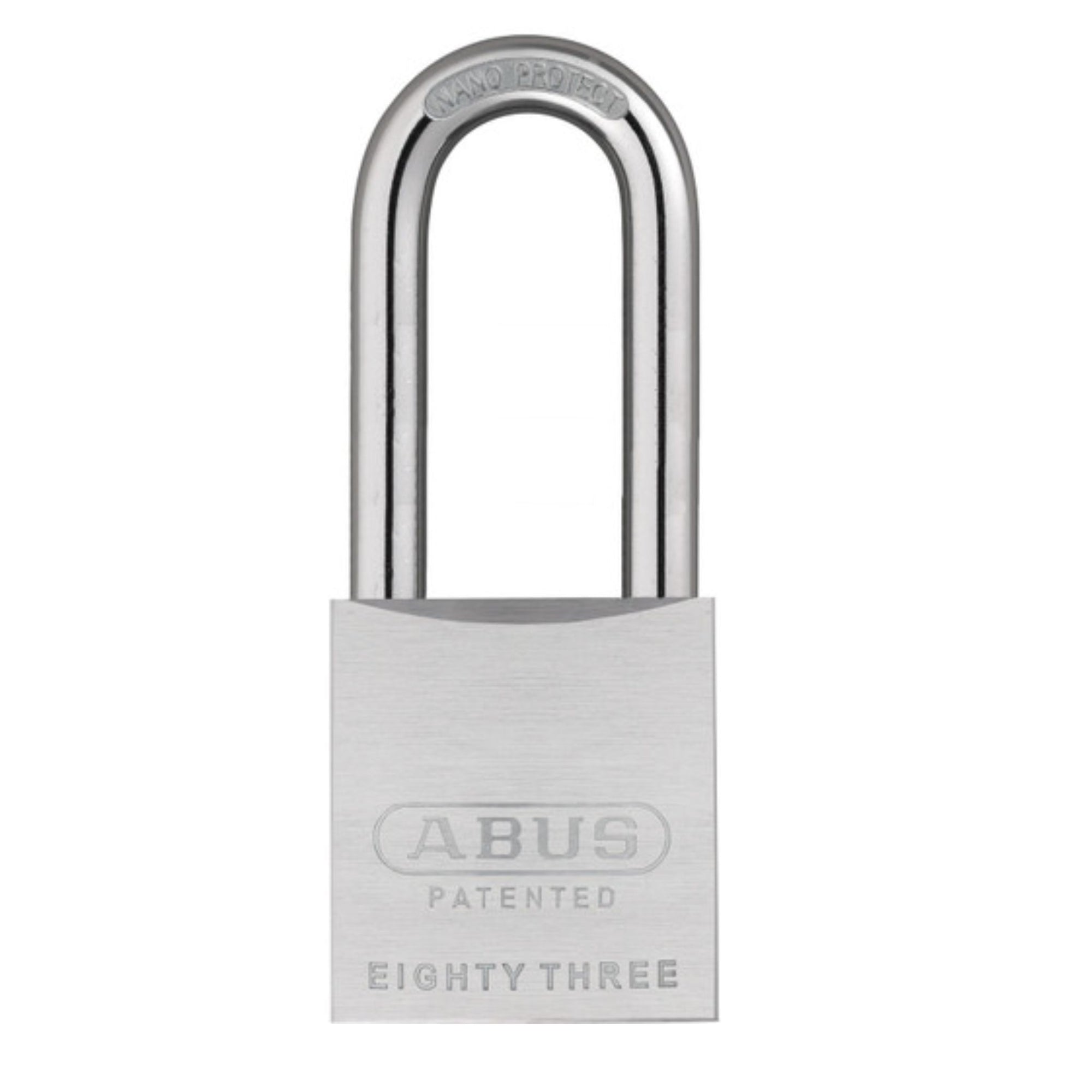 Abus 83/50HB100 Steel Padlock With CUSTOM Extended 4-Inch Alloy Shackle - The Lock Source