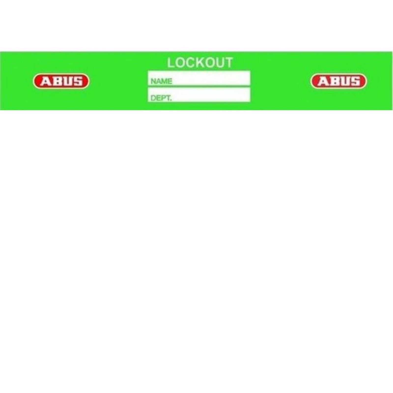 Abus AL0706 (93040) Green Identi-Shield Label Lockout Labels Add Custom Colors and Identification to Safety Locks - The Lock Source