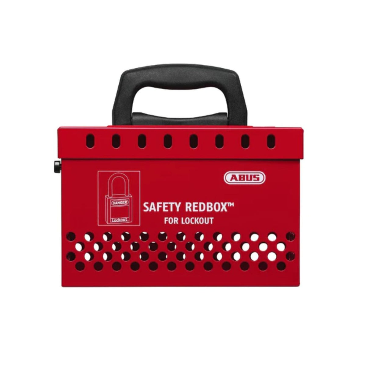 Abus B835RED Red Standard Redbox for Safety Lockout and Tagout Applications - The Lock Source