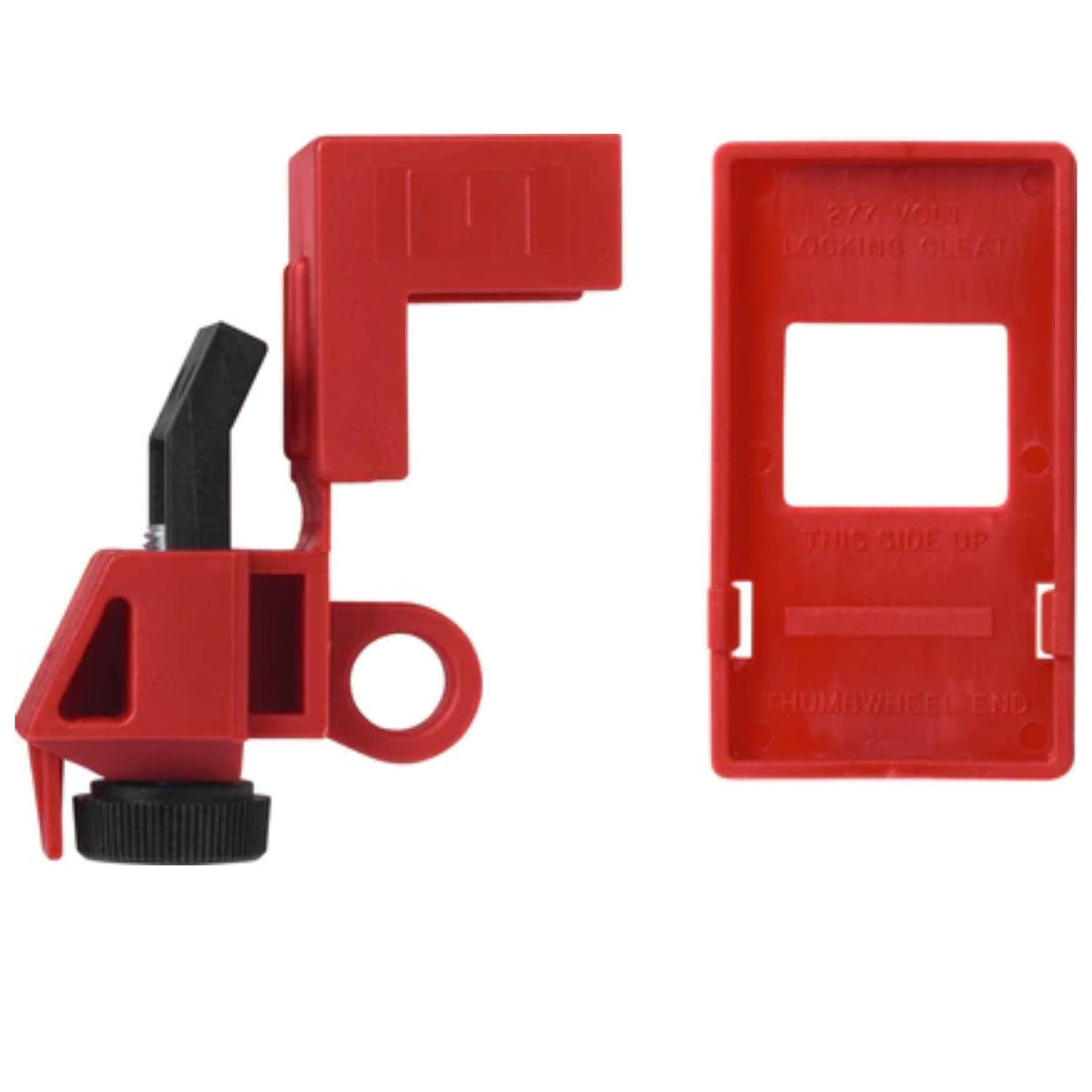 Abus E201 Single-Pole Circuit Breaker Safety Lockout Device Blocks Access to Fuse Cabinets During Maintenance and Repair - The Lock Source