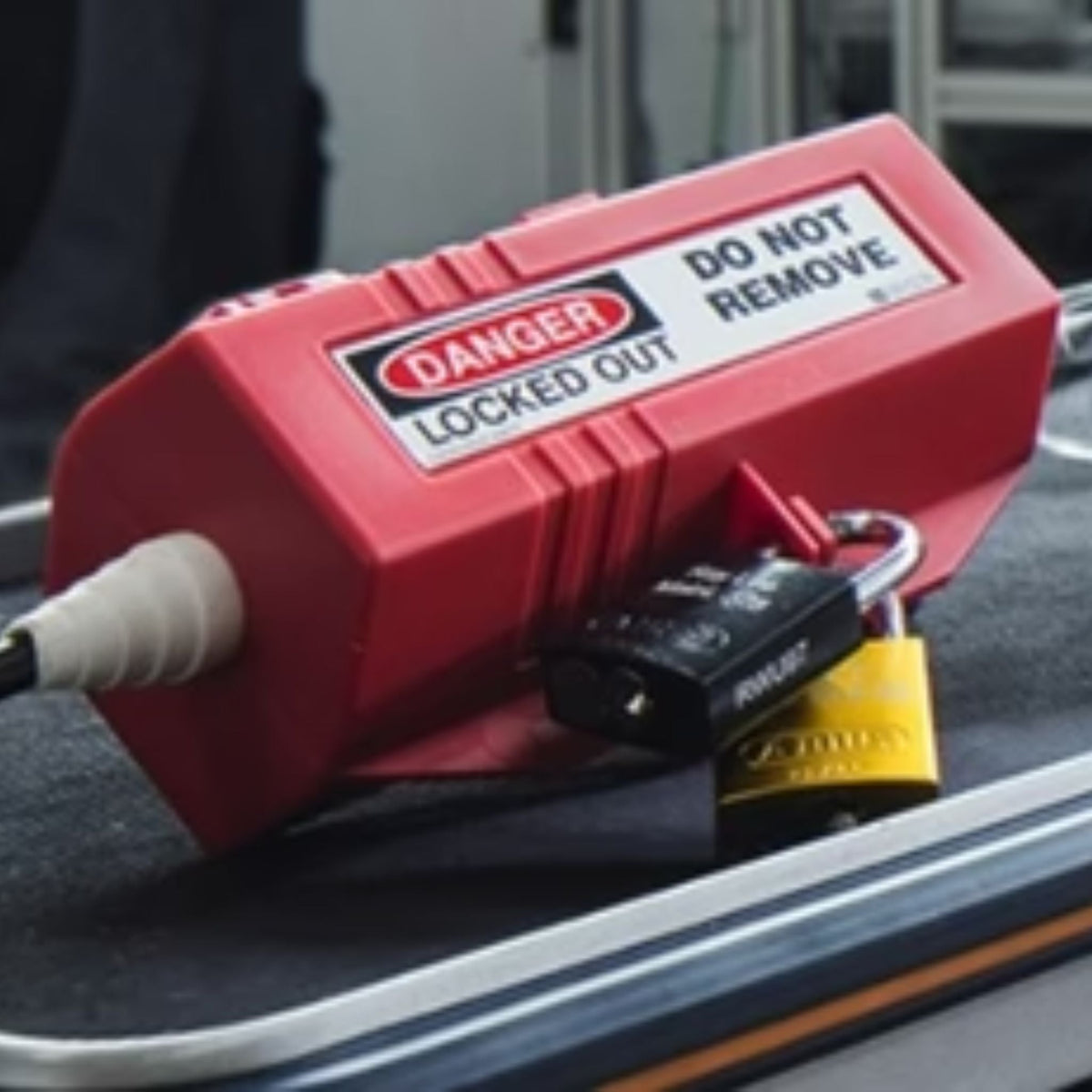 Abus Electrical Switch Lockout Devices Are A Safe Solution For Locking Out Plugs &amp; Couplers During Maintenance - The Lock Source
