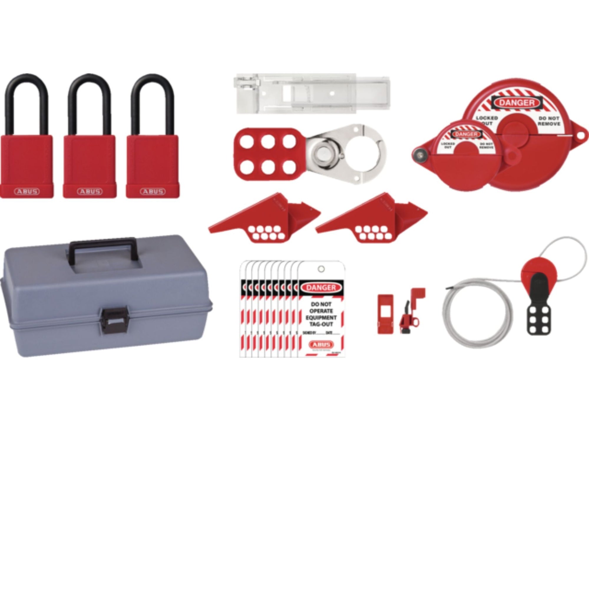Abus K930 (97181) Valve Toolbox Kit Stores and Organizes Lockout Devices In One Location - The Lock Source