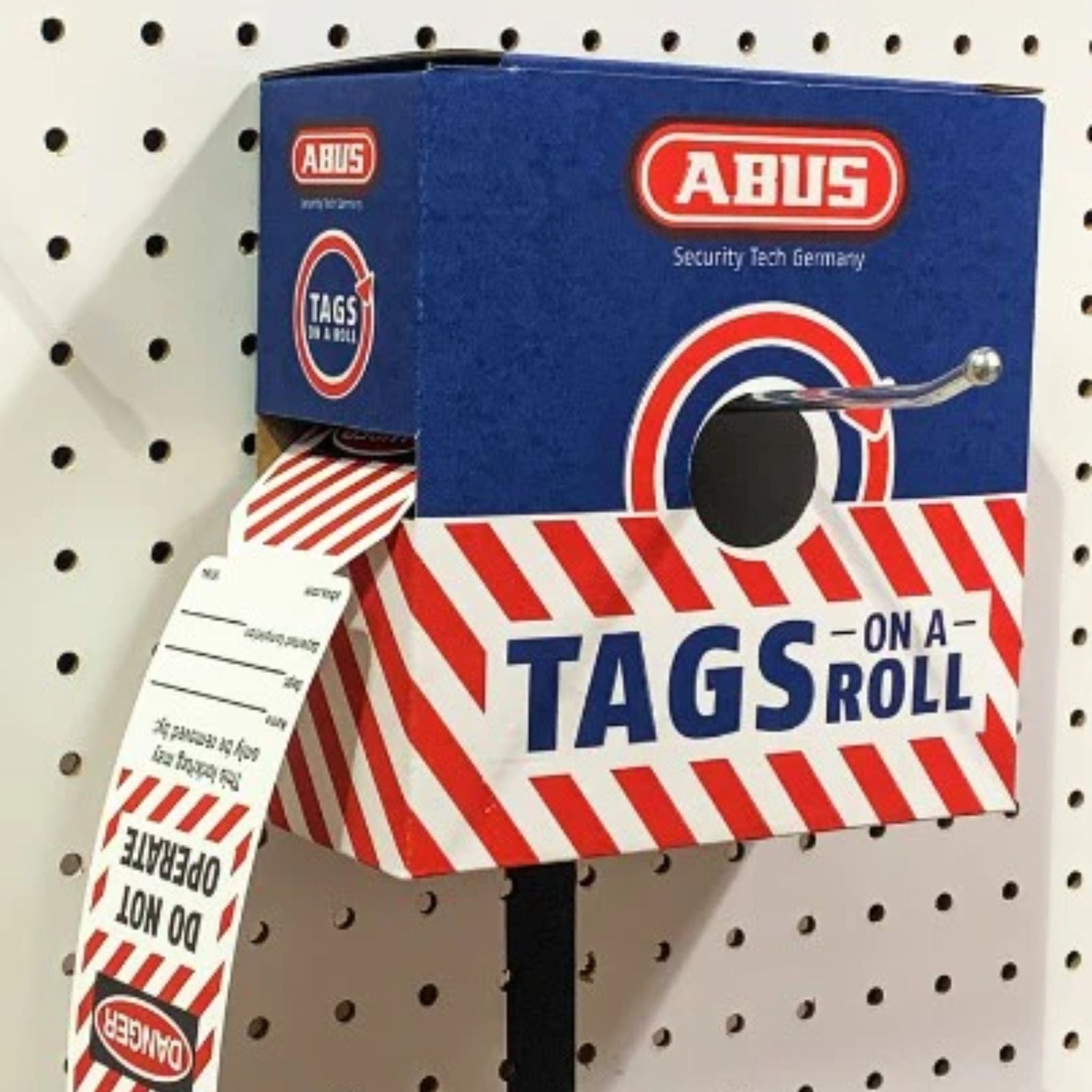Abus Tags-On-A-Roll 250-Pack Roll of Safety Lockout Tags. Choose DO NOT OPERATE or LOCKED OUT in Red or White Tag, English, French or Spanish Language Safety Tags - The Lock Source