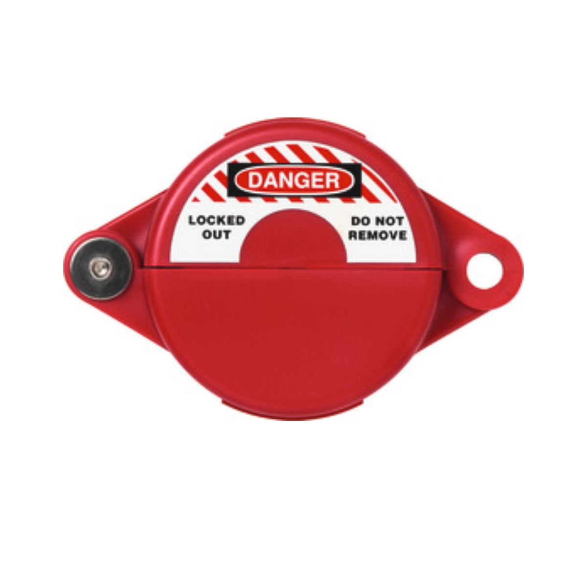 Abus V303 (00362) Red Gate Valve Lockout Device Fits Gate Valves 1-Inch to 2.5&quot; in Diameter - The Lock Source