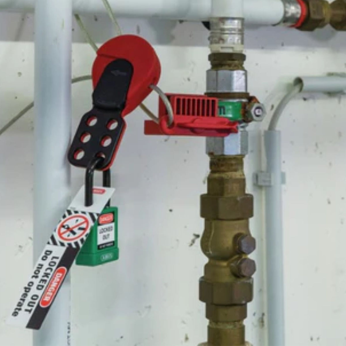 The Abus V500 Universal Valve Lockout Secures Ball Valve Handles Against Unintentional Operation - The Lock Source