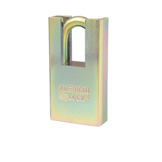 American Lock No. A5200GLSHN Series Steel Government Bump Stop Lock With Shrouded Shackles - The Lock Source