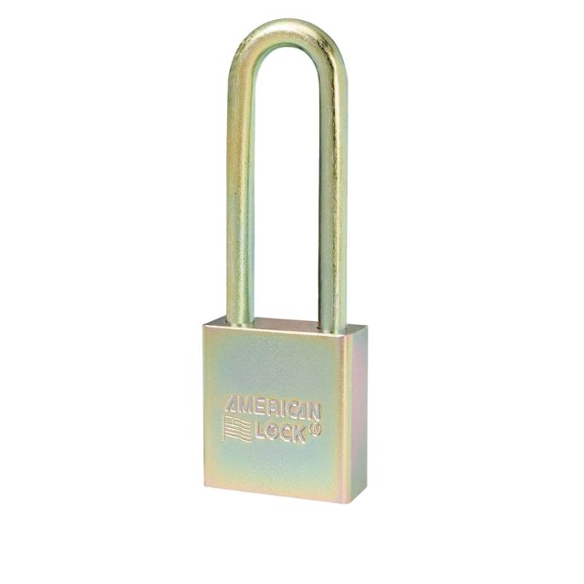 American Lock No. A5202GLN Series Government Steel Bump Stop Lock With Key Retaining and 3-Inch Shackle - The Lock Source