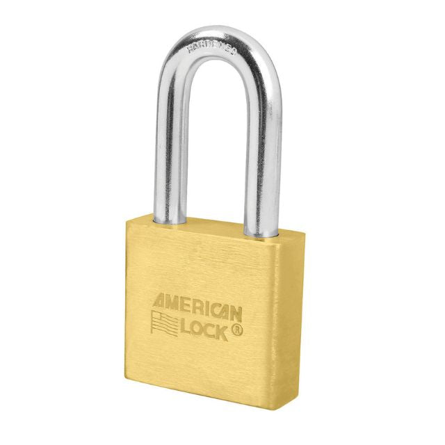 American Lock No. A5571 Rekeyable 5-Pin Brass Lock With 2" Shackle - The Lock Source
