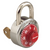 Master Lock 1525 RED V33 Combination Locker Padlock with Red Dials and Key Override Feature - The Lock Source