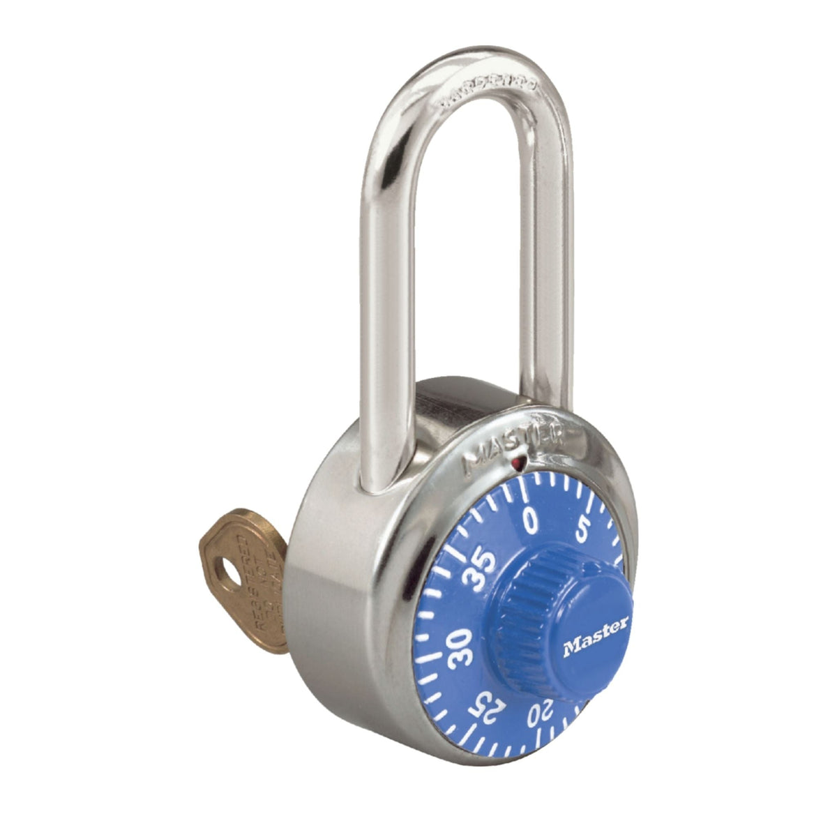Master Lock 1525LF BLU V270 Blue Dial Locker Lock with Key Override - The Lock Source