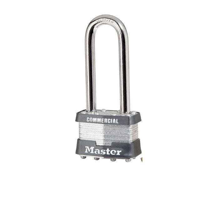 Master Lock 1KALJ Padlock Laminated Steel Keyed Alike (KA) Commercial Grade Locks with 2-1/2" Shackle - The Lock Source