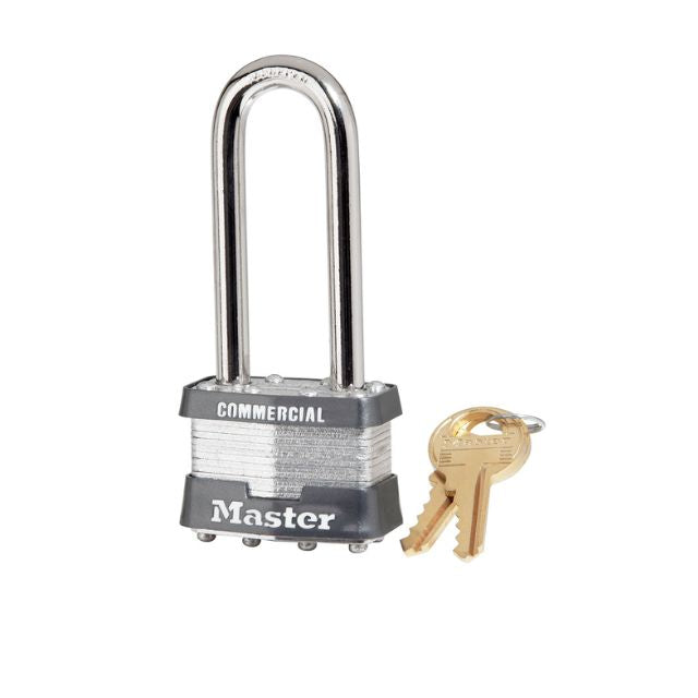Master Lock 1LJ Padlock Laminated Steel Commercial Grade KD Locks with 2-1/2" Shackle - The Lock Source