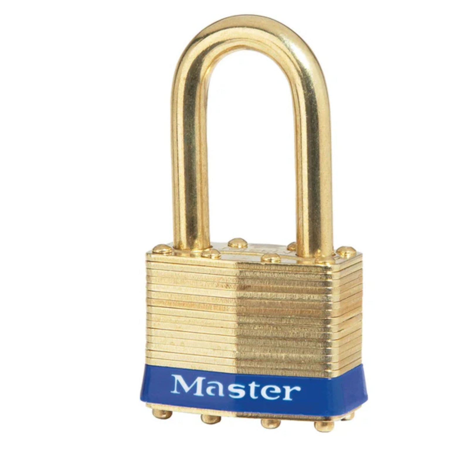 Master Lock 2BMKLF Laminated Brass Commercial Grade Padlocks Master Keyed With Brass Shackle - The Lock Source