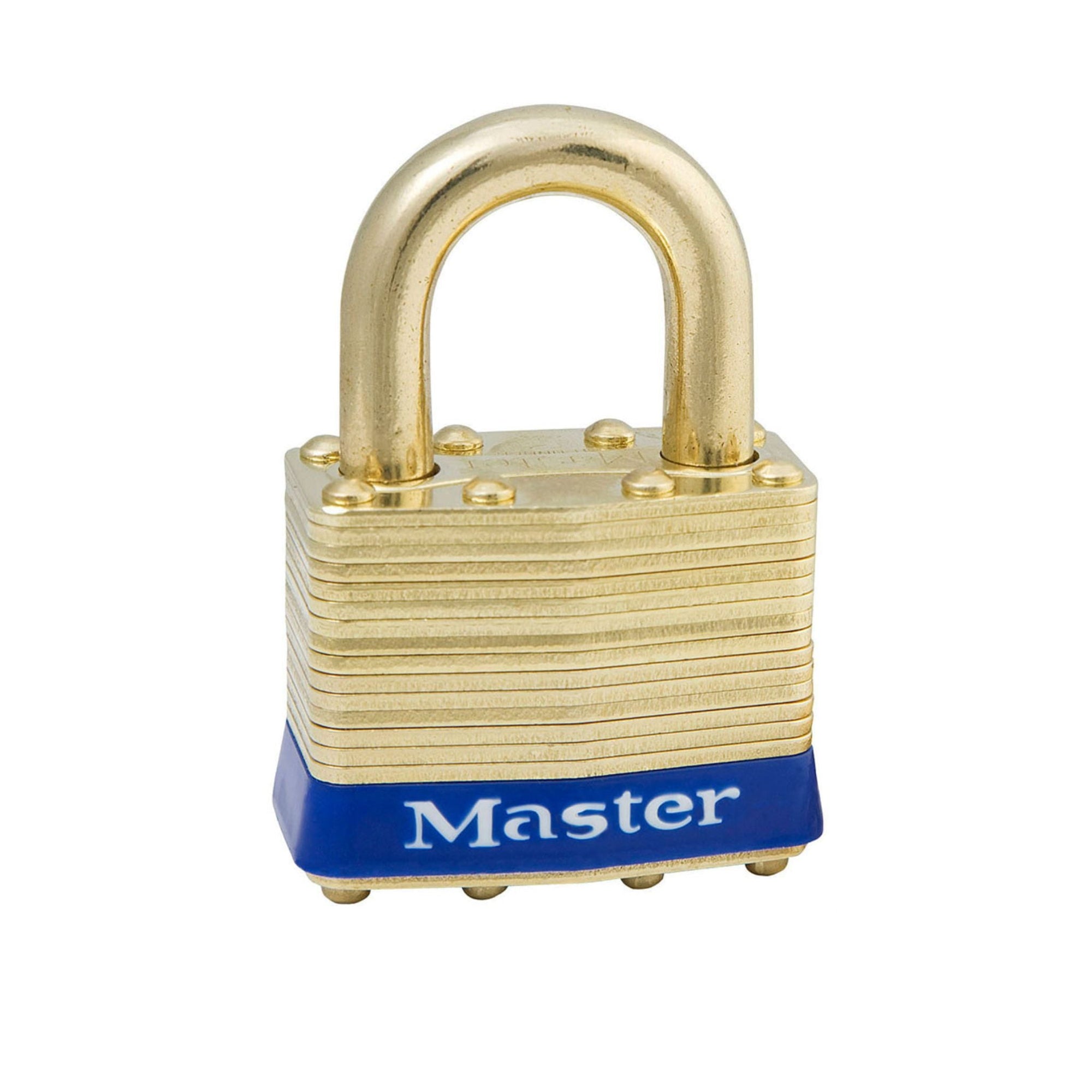 Master Lock 2NKAB 0747 Brass Lock & Shackle Padlocks With Bump Stop Cylinders Keyed Alike (KA) to Match KA0747 - The Lock Source
