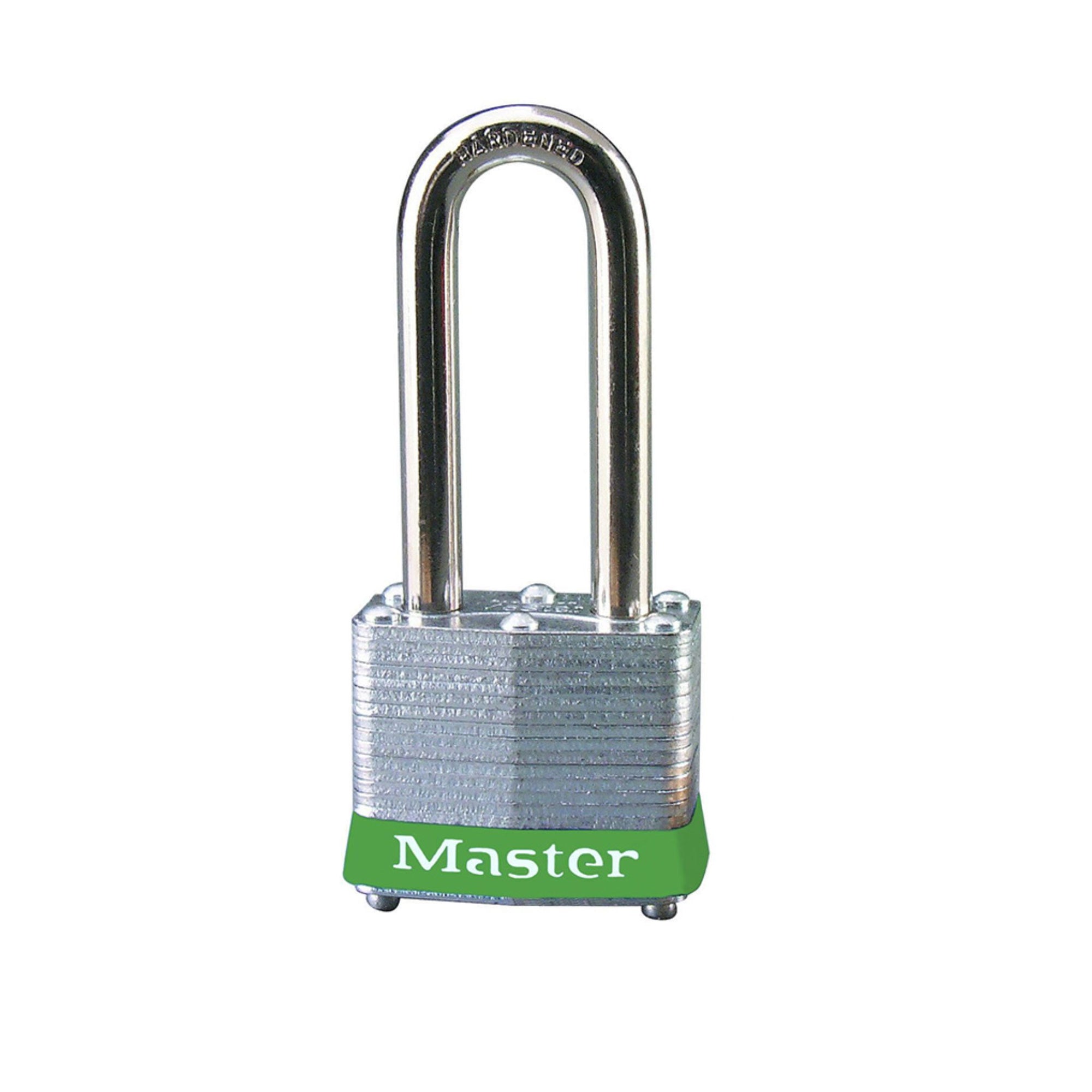 Master Lock 3KALHGRN Laminated Steel Padlock Keyed Alike With Green Bumper - The Lock Source