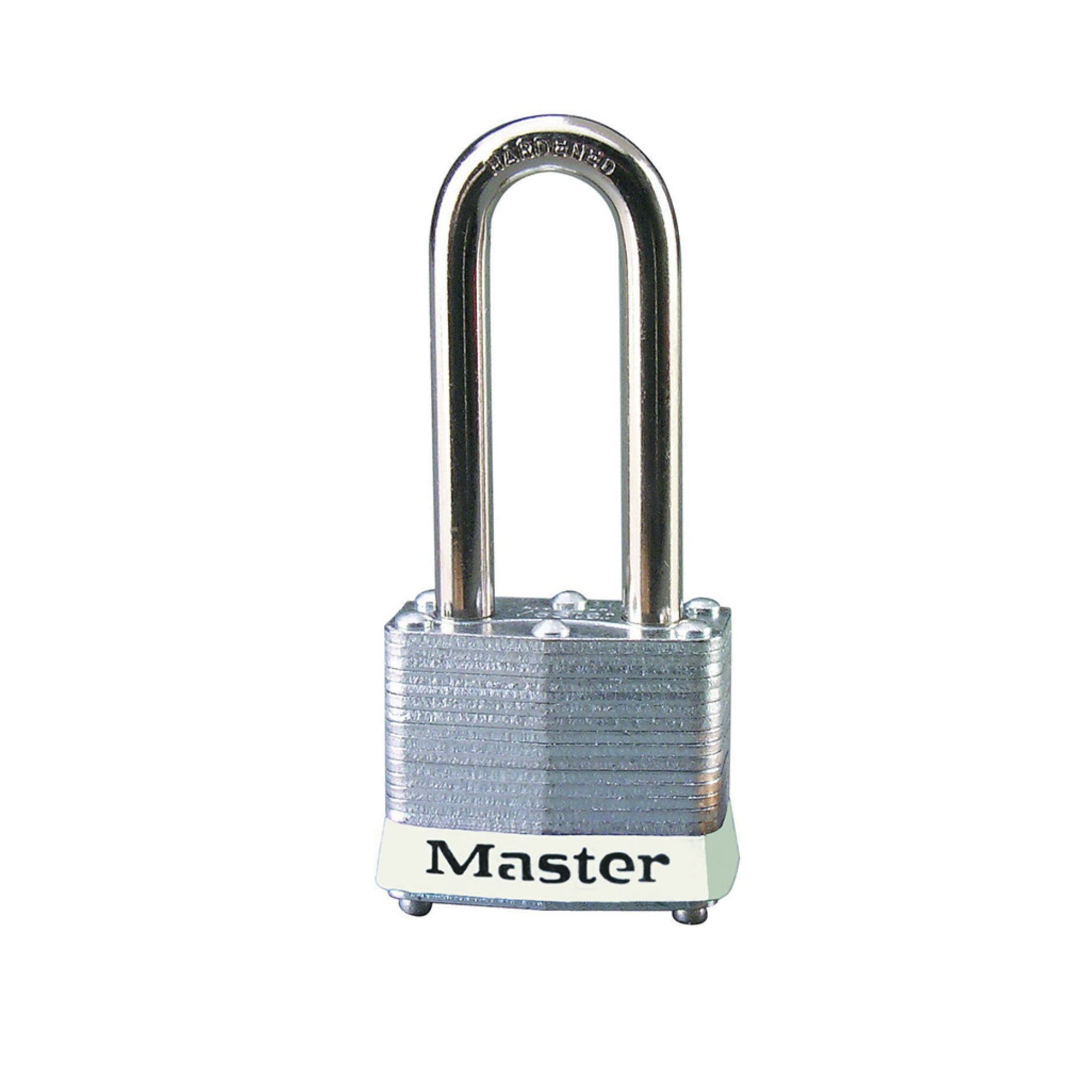 Master Lock 3KALHWHT Laminated Steel Padlock Keyed Alike With White Bumper - The Lock Source