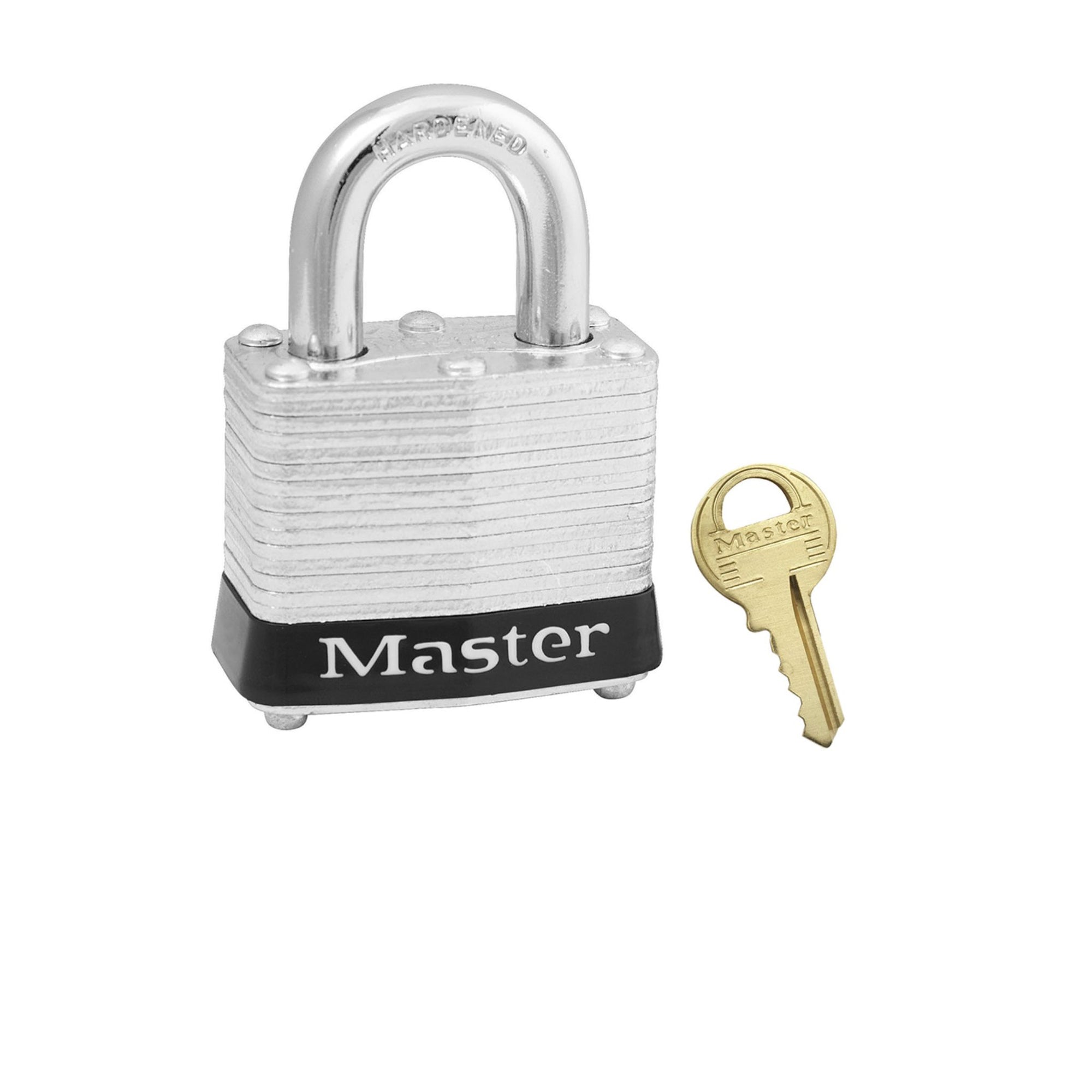 Master Lock 3WHT Lamianted Steel Series Safety Padlocks With White Bumper - The Lock Source