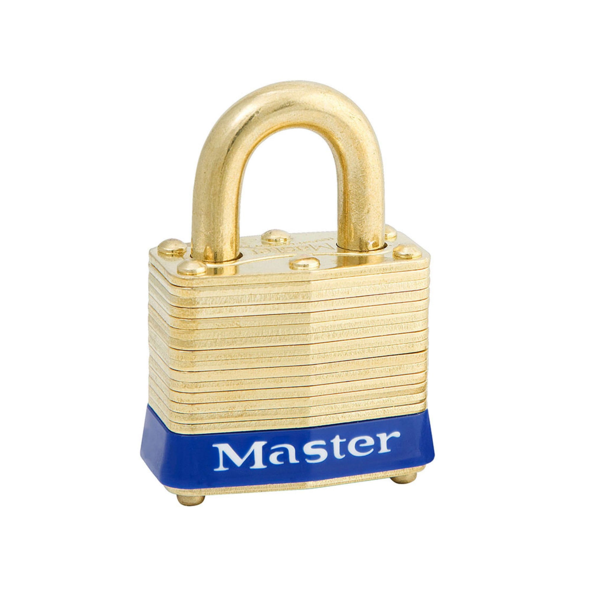 Master Lock No. 4B Series Laminated Brass Padlocks With Matching Brass Shackles - The Lock Source