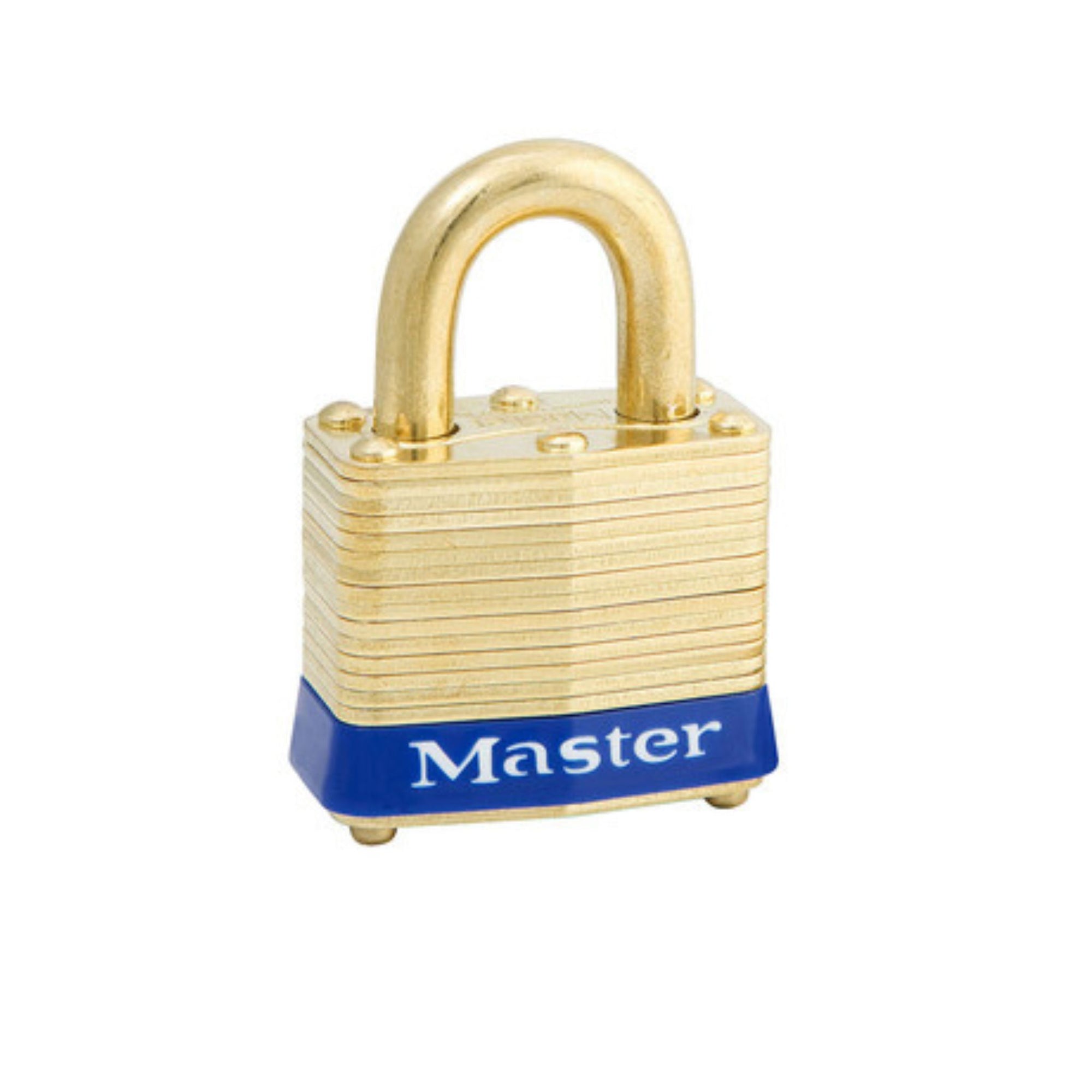 Master Lock No. 4KAB Series Laminated Brass Padlocks Keyed Alike With Matching Brass Shackles - The Lock Source