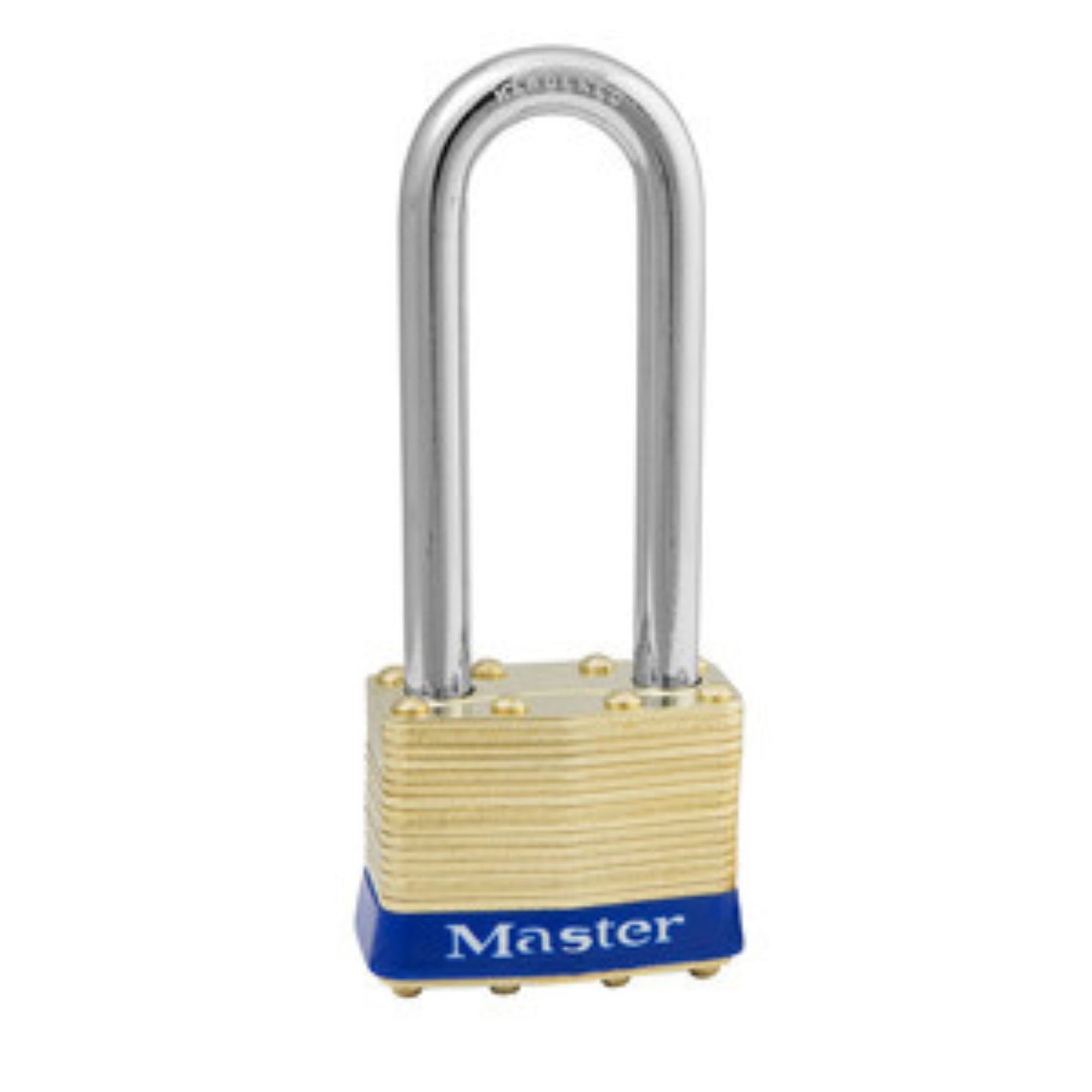 Master Lock No. 2NLJ Series Locks Laminated Brass Commercial Grade Padlocks 2KALJ & 2MKLJ Locks with 2-1/2" Shackle With Bump Proof Keyways - The Lock Source