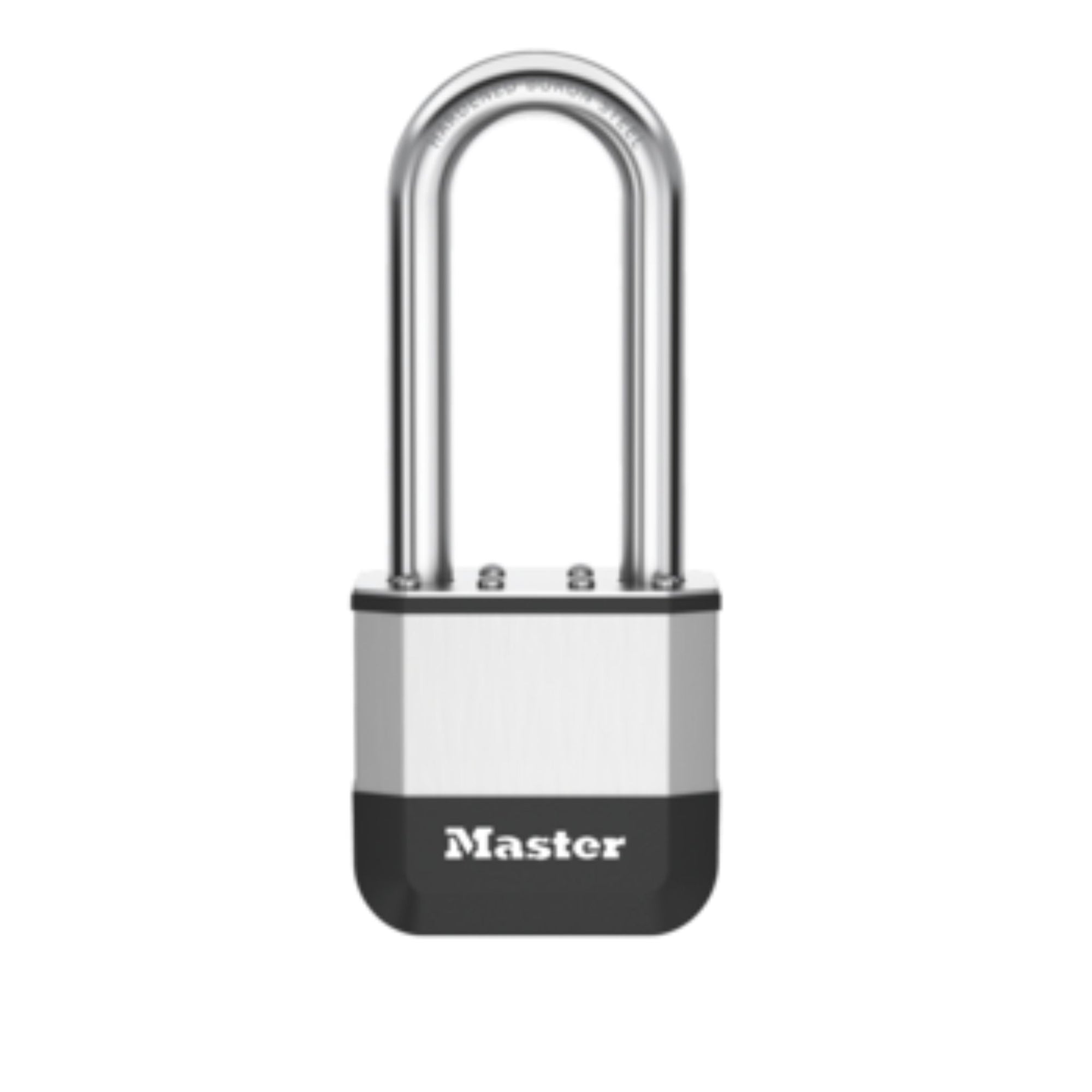 Master Lock PK5KADLJ Elite Padlock With Integrated Rubber Bumper With Long Shackle - The Lock Source