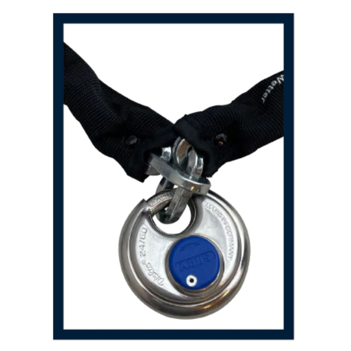 Abus 24IB/60 Disk Lock With 10-Foot 6KS Chain Which is 1/4&quot; Thick - The Lock Source - The Lock Source