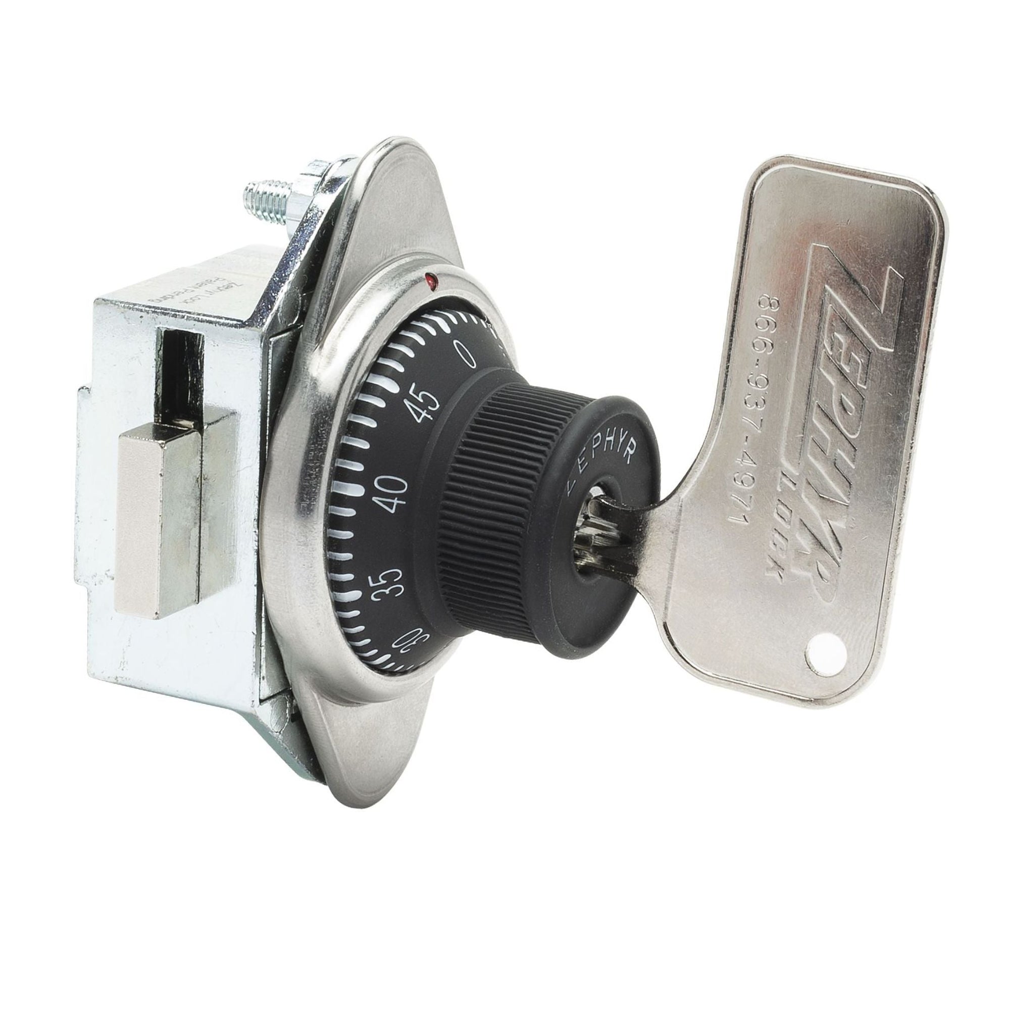 Zephyr Lock 1930ADA RH Combination Locker Padlock ADA Compliant Lock Fits Gravity and Multi Point Lockers - The Lock Source