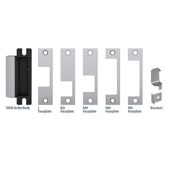 HES 1006CS-630 Satin Stainless Steel Electric Strike Smart Complete Pacs for Latchbolts &amp; Deadbolts - The Lock Source