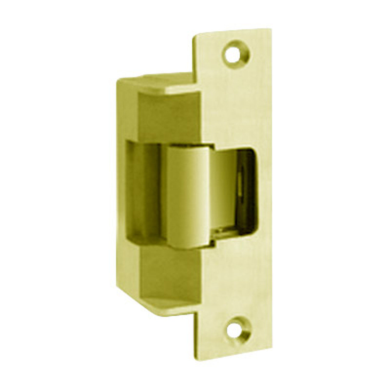 HES 7501-605-LBM Fire Rated Electric Strike for Preload Doors Latchbolt Monitor Bright Brass Strikes - The Lock Source