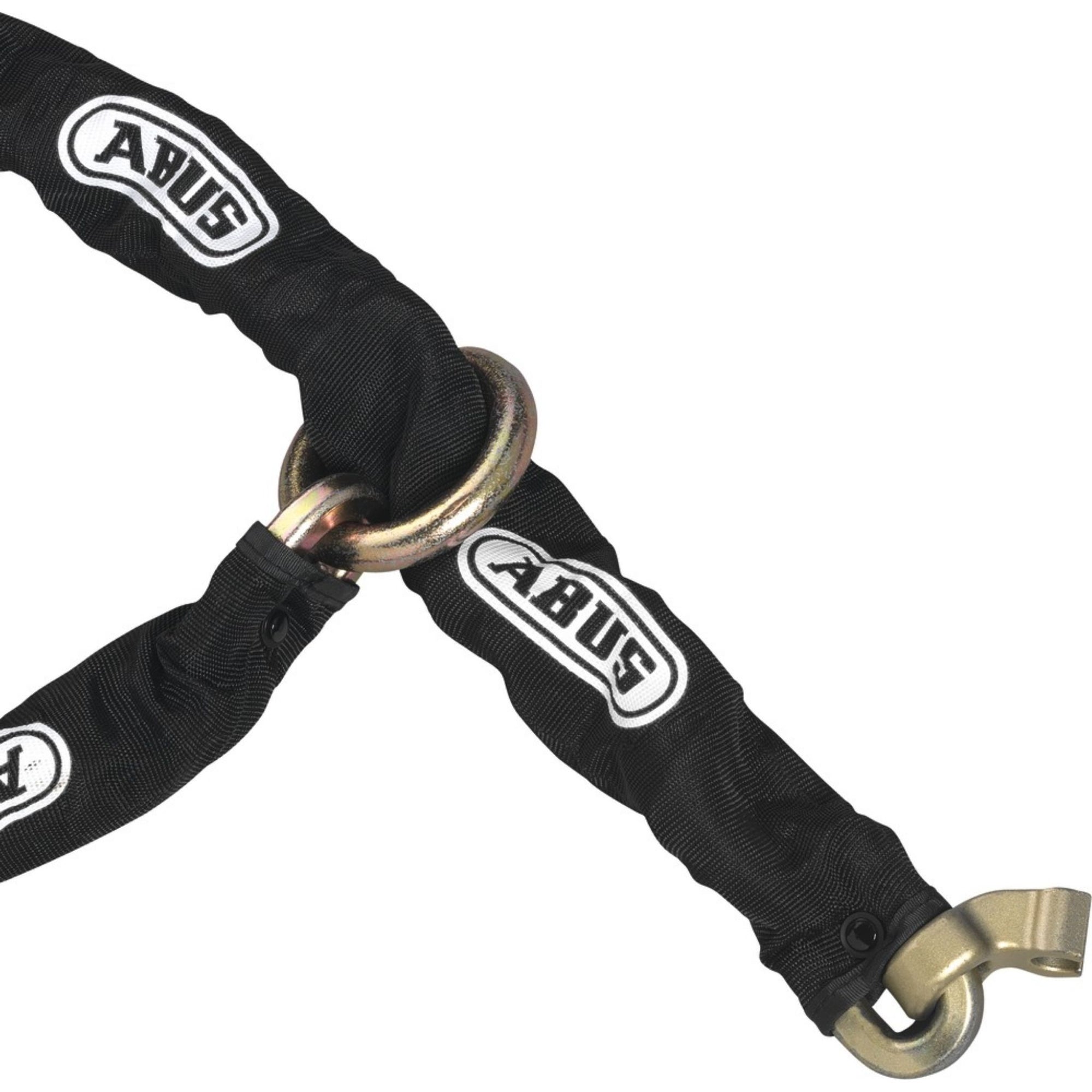 Abus 8-Foot Pre-Cut Chain with Loop & Fitted Sleeve, 1/2" Thick Chains (12KS) - The Lock Source