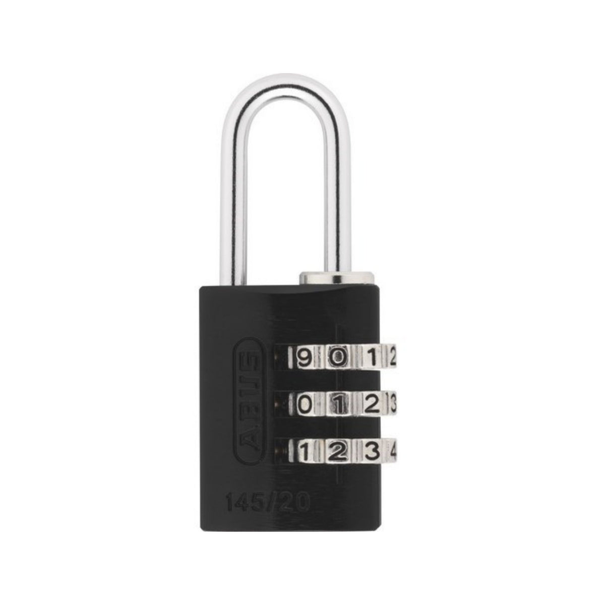 Abus 145/20 Black Combination Luggage Padlock - The Lock Source
