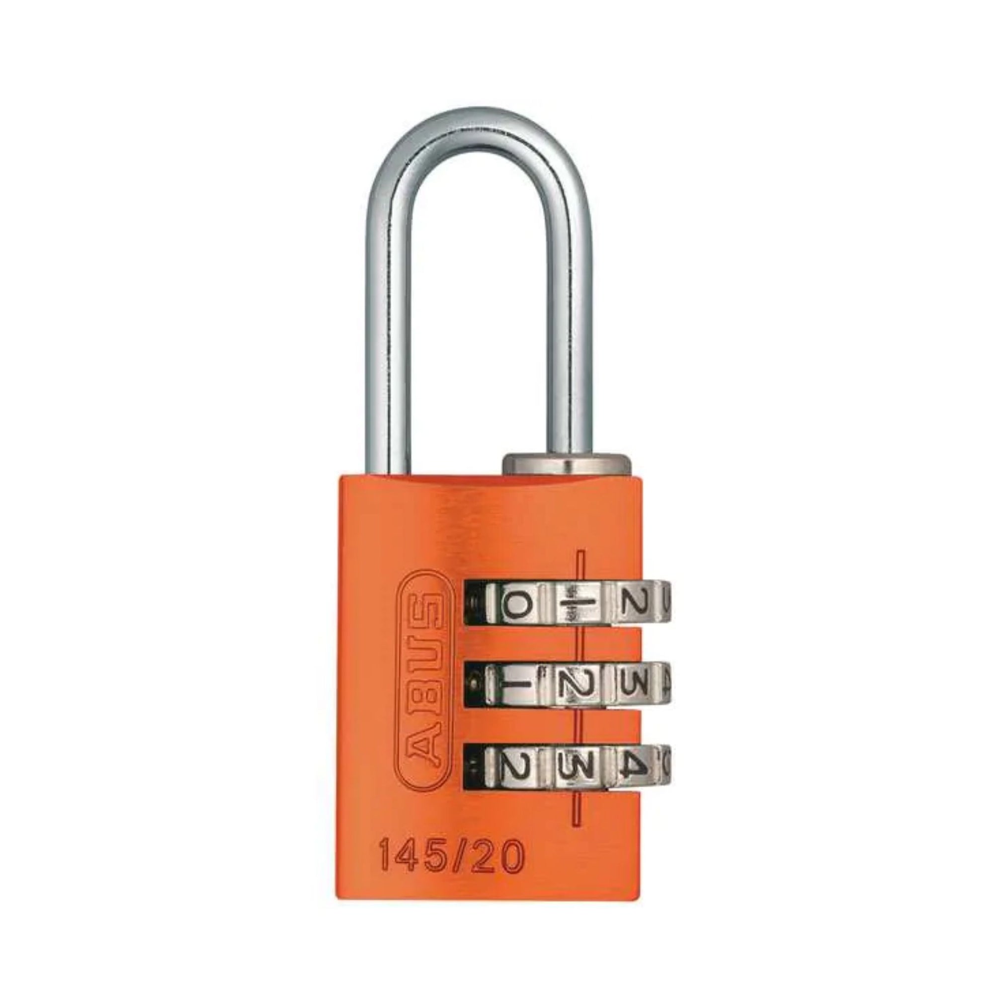 Abus Aluminum 145/20 Orange Combination Luggage Locks - The Lock Source