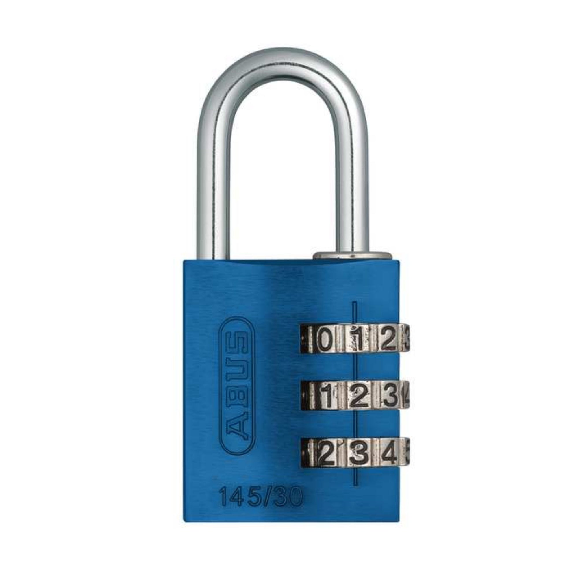 Abus Aluminum 145/30 Blue Combination Luggage Locks - The Lock Source