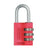 Abus Aluminum 145/30 Red Combination Luggage Locks - The Lock Source