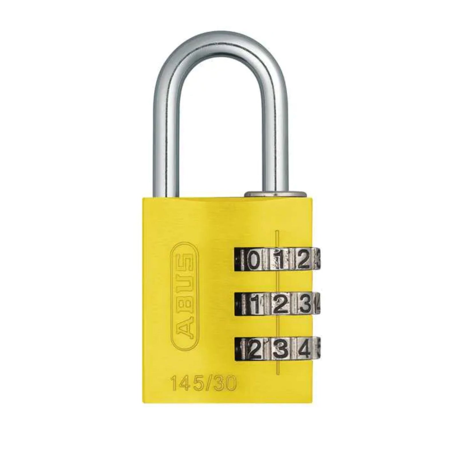 Abus 145/30 Yellow Combination Luggage Padlock - The Lock Source