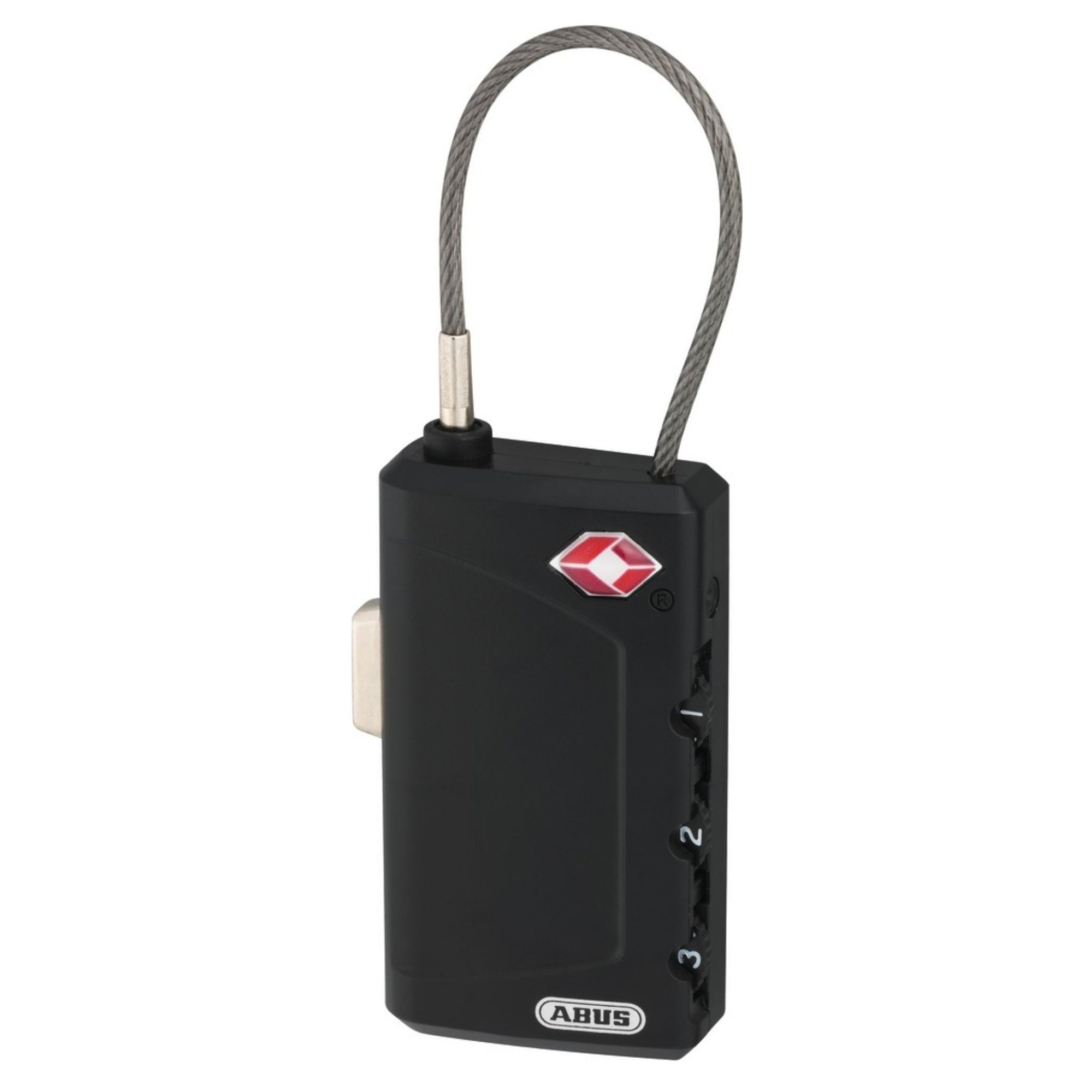 Abus 148TSA/30 TSA Padlock 4-Digit Combination Luggage Lock with Locking Cable - The Lock Source