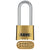 Abus 180IB/50HB63 Brass Combination Padlock Rust-Free Marine Lock for Outdoor Use with 2" Shackle - The Lock Source