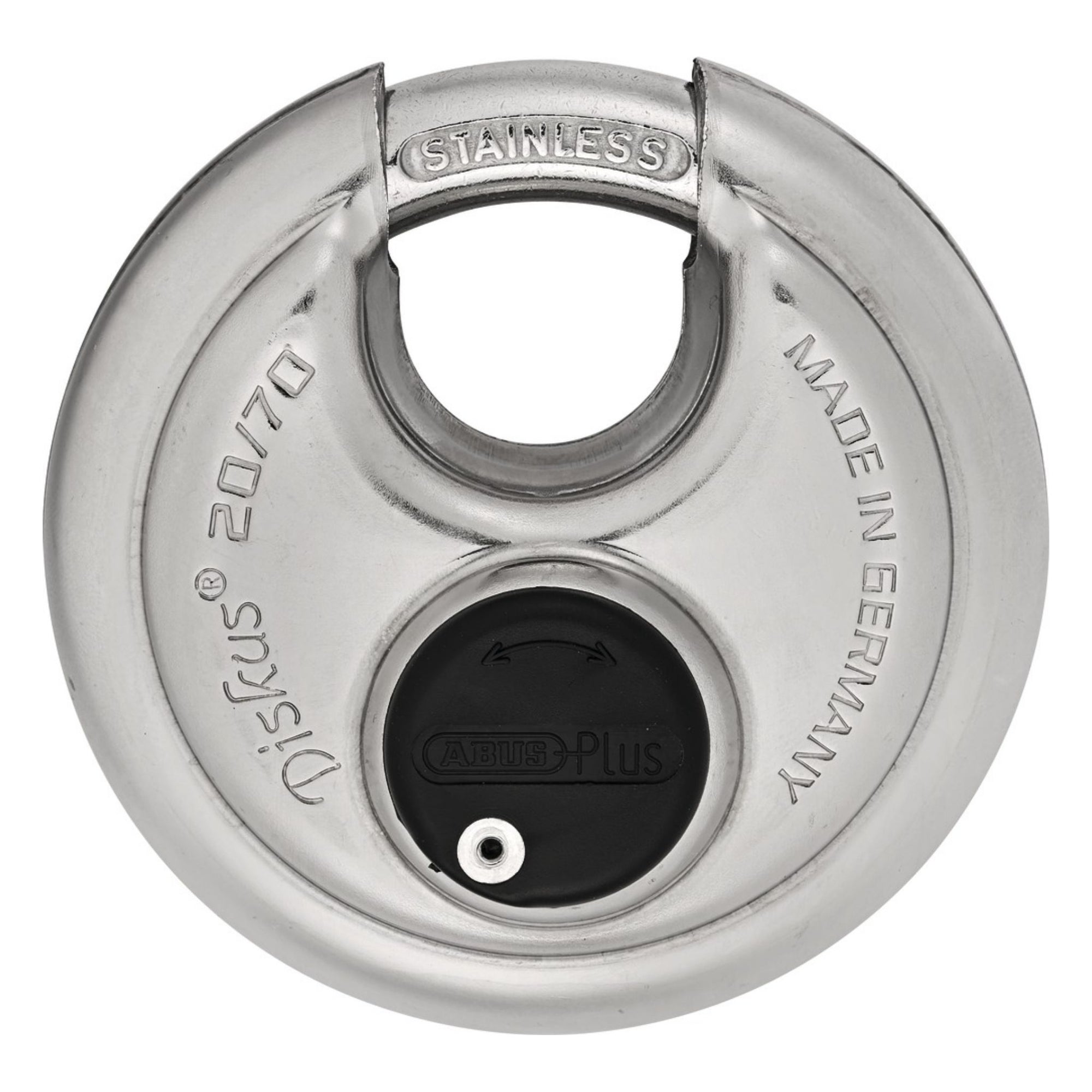 Abus 20/70 KD Diskus Padlock Keyed Different Disk Locks - The Lock Source