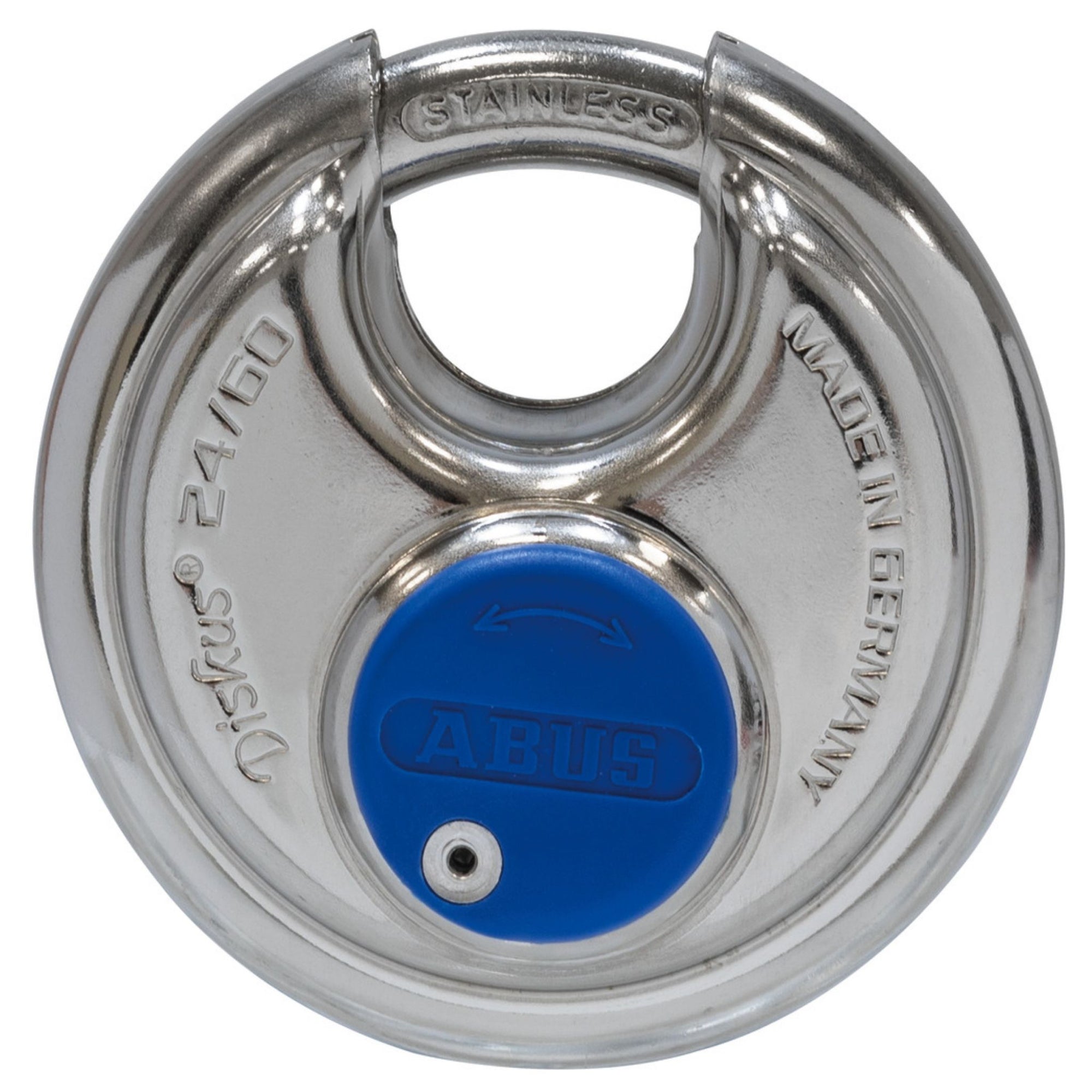 Abus 24IB/60 KA Diskus Lock Keyed Alike Weatherproof Disk Padlocks - The Lock Source