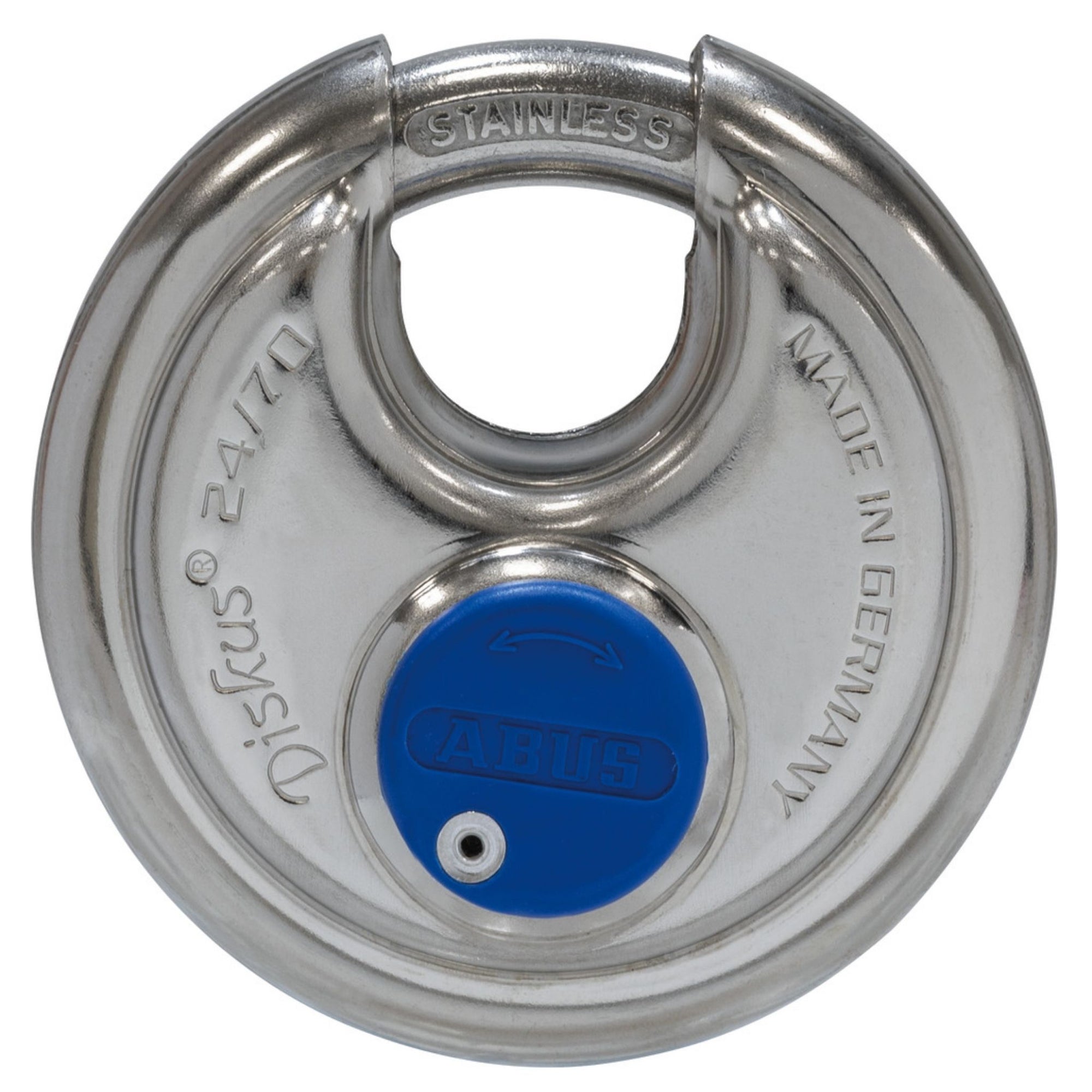 Abus 24IB/70 KA Disk Padlocks Weatherproof Diskus 24IB Series Locks - The Lock Source