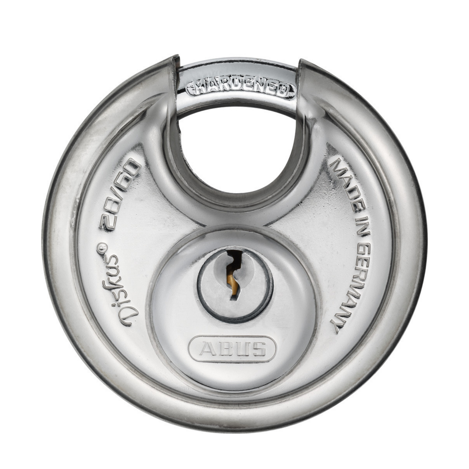 Abus 28/60 Diskus Series Locks Hardened Steel Disk Padlocks - The Lock Source