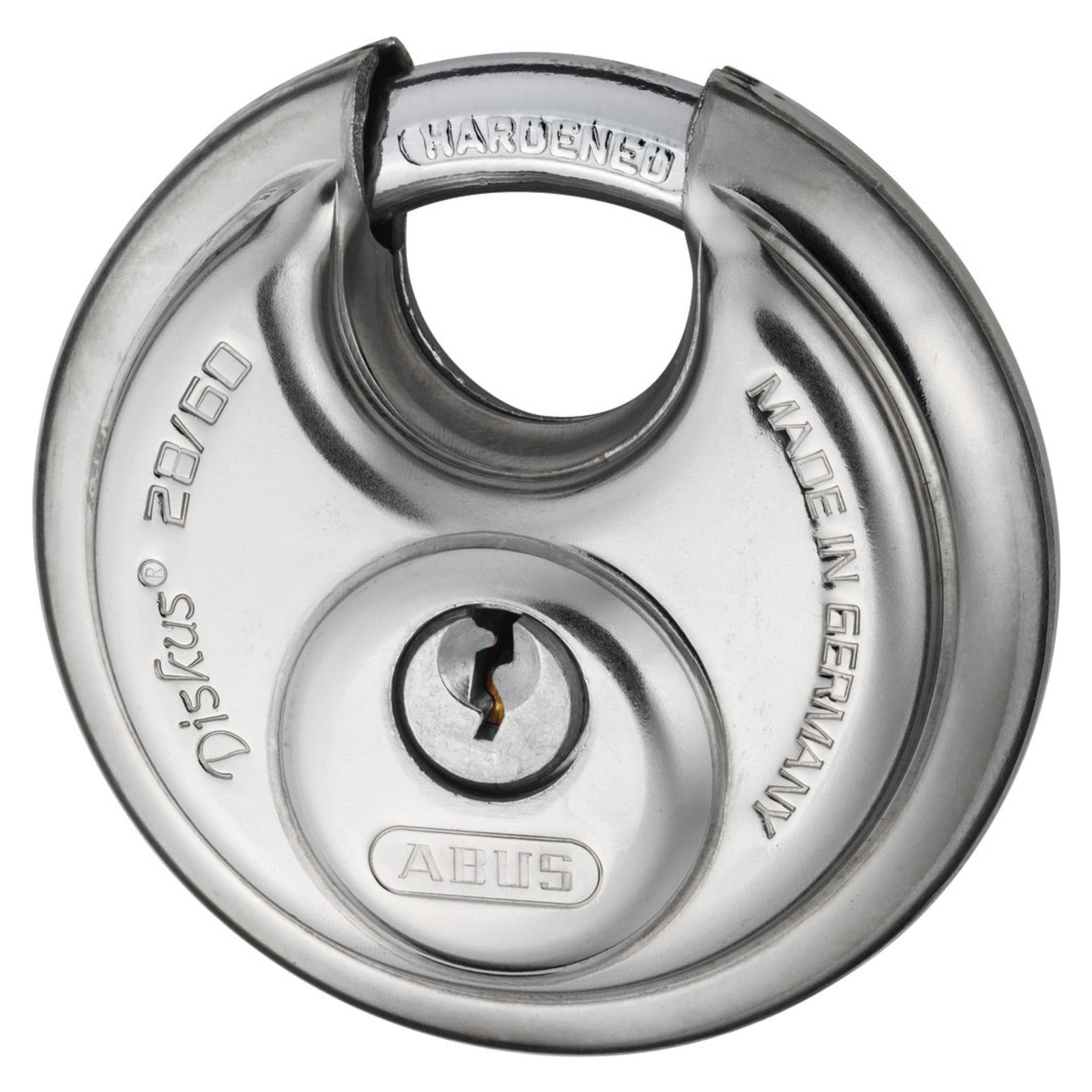 Abus 28/60 KA 0028 Diskus Lock Steel Disk Padlocks Keyed Alike Steel Disk Padlocks Keyed Alike to Match Existing Key# KA0028 - The Lock Source