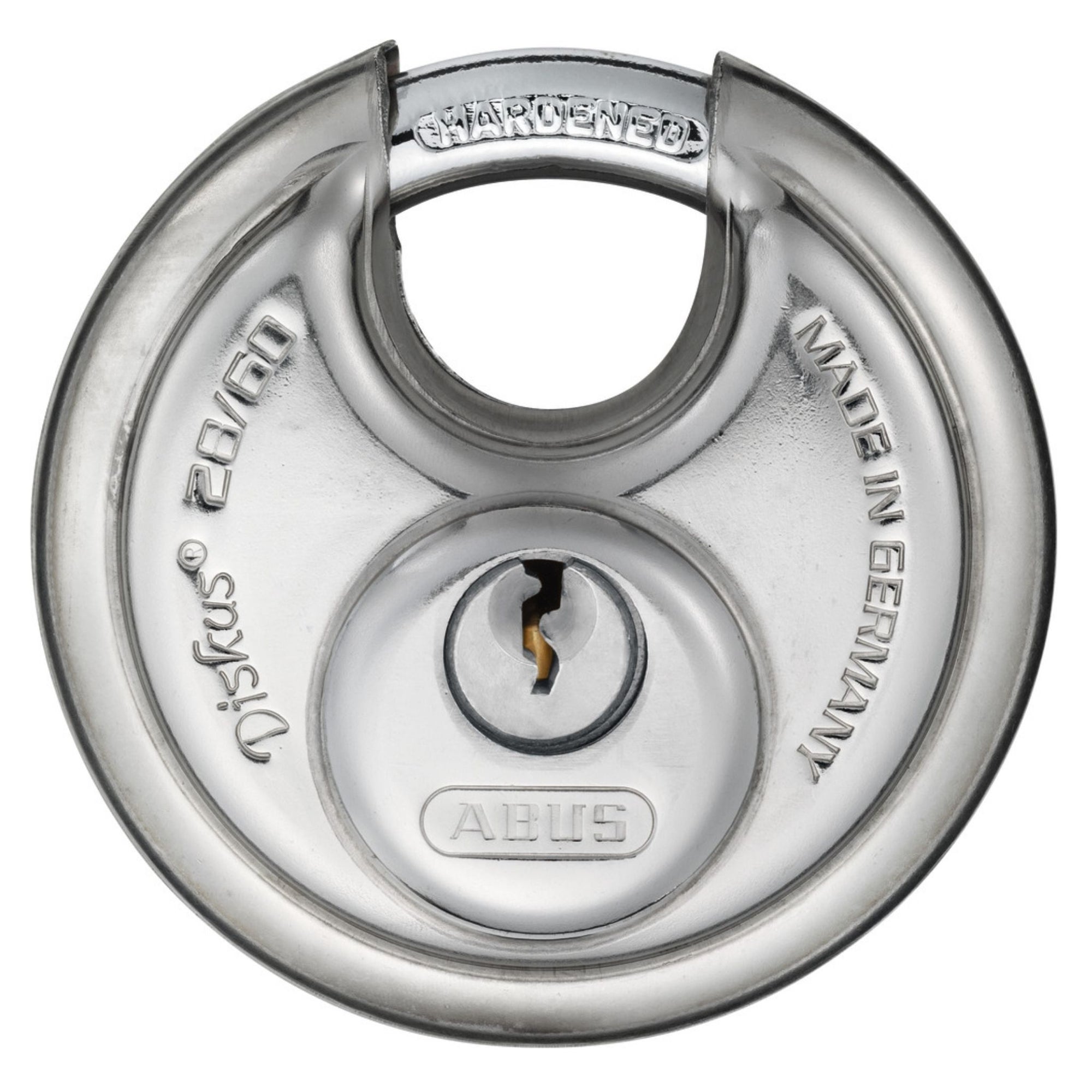 Abus 28/60 KD C Diskus Lock Hardened Steel Disk Padlocks Individually Carded for Retail Display - The Lock Source