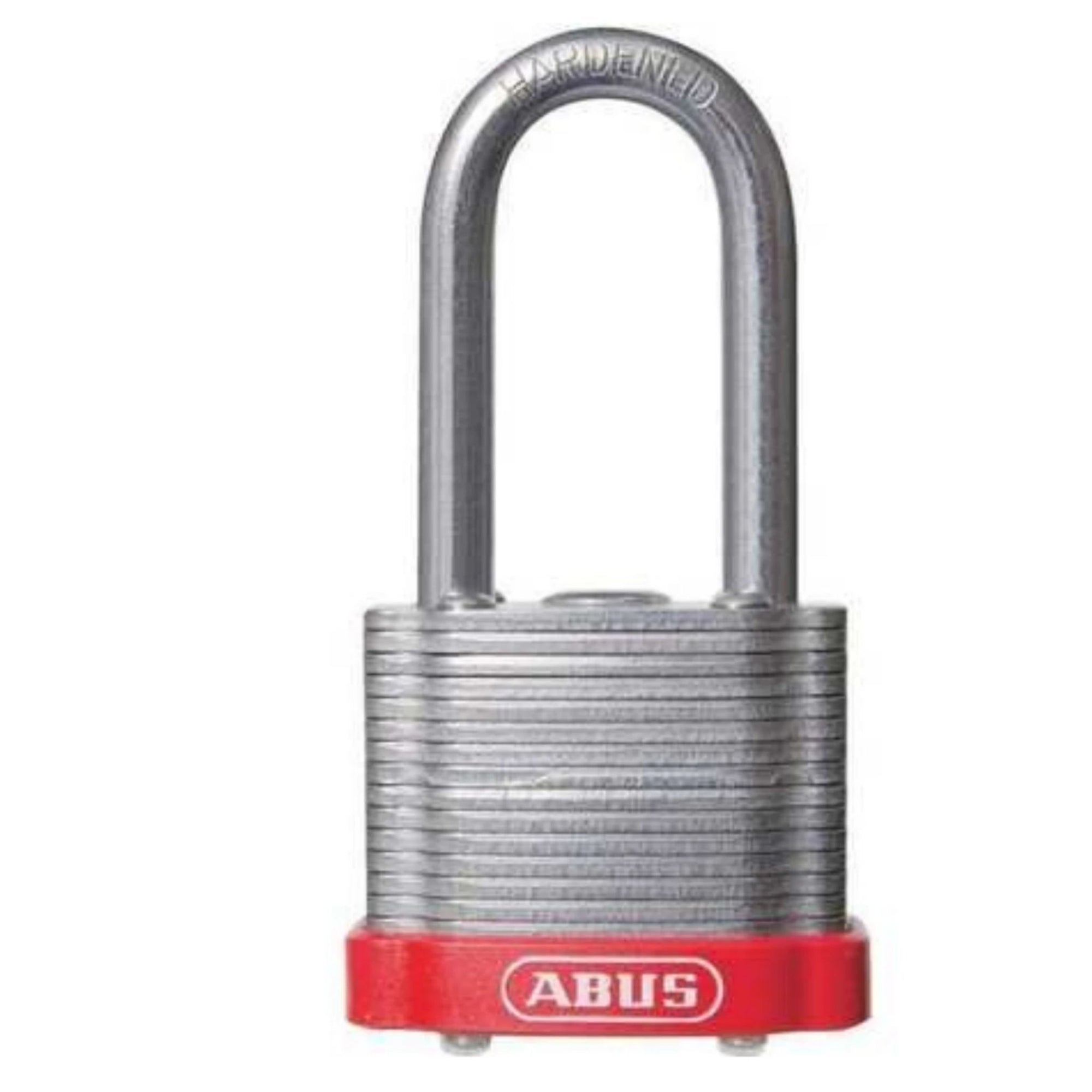 Abus 41/40HB50 MK Laminated Steel Padlock with 2" Shackle with Red Bumper - The Lock Source